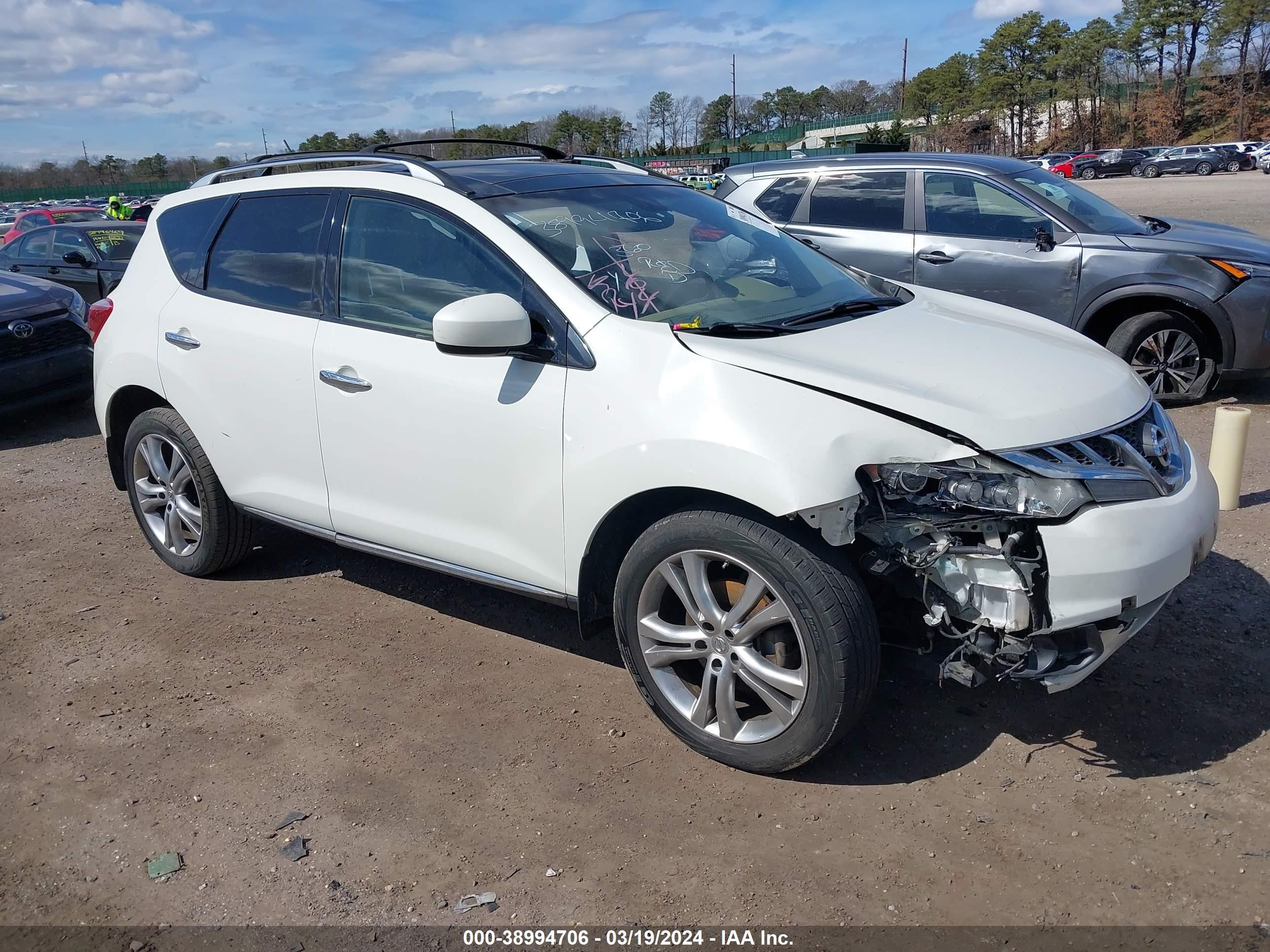 NISSAN MURANO 2011 jn8az1mwxbw172636