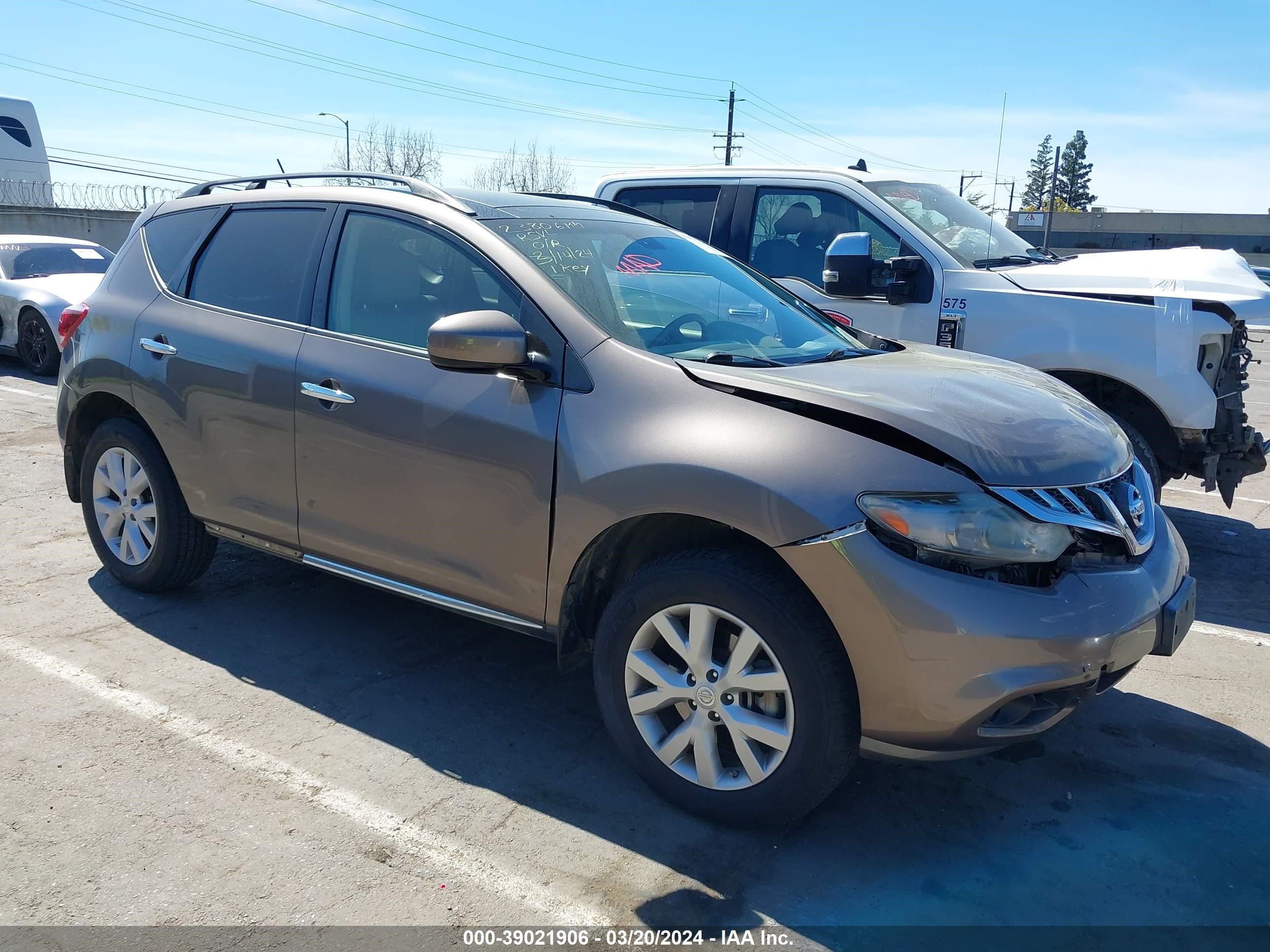 NISSAN MURANO 2013 jn8az1mwxdw309626