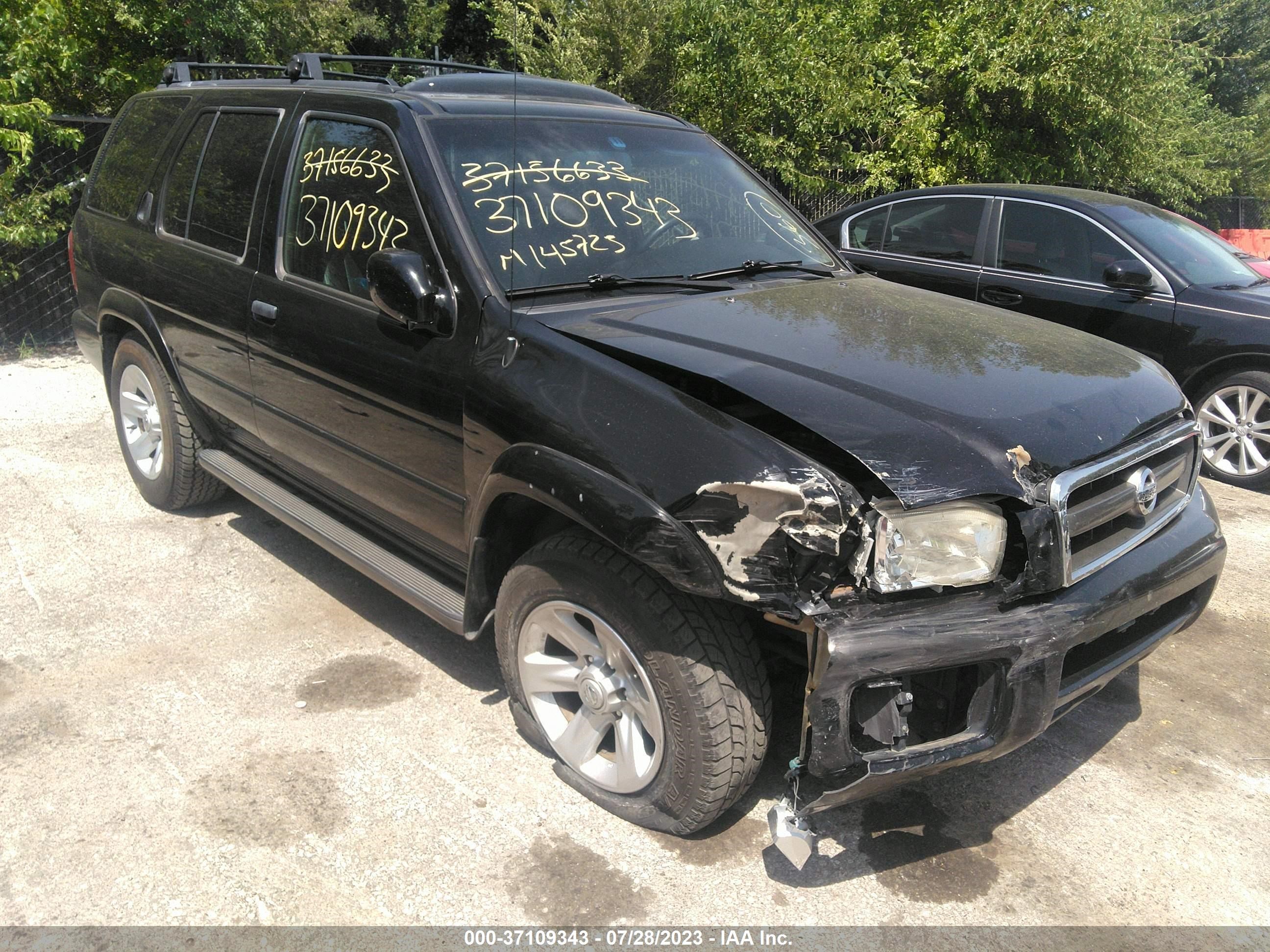 NISSAN PATHFINDER 2002 jn8dr09x02w660924