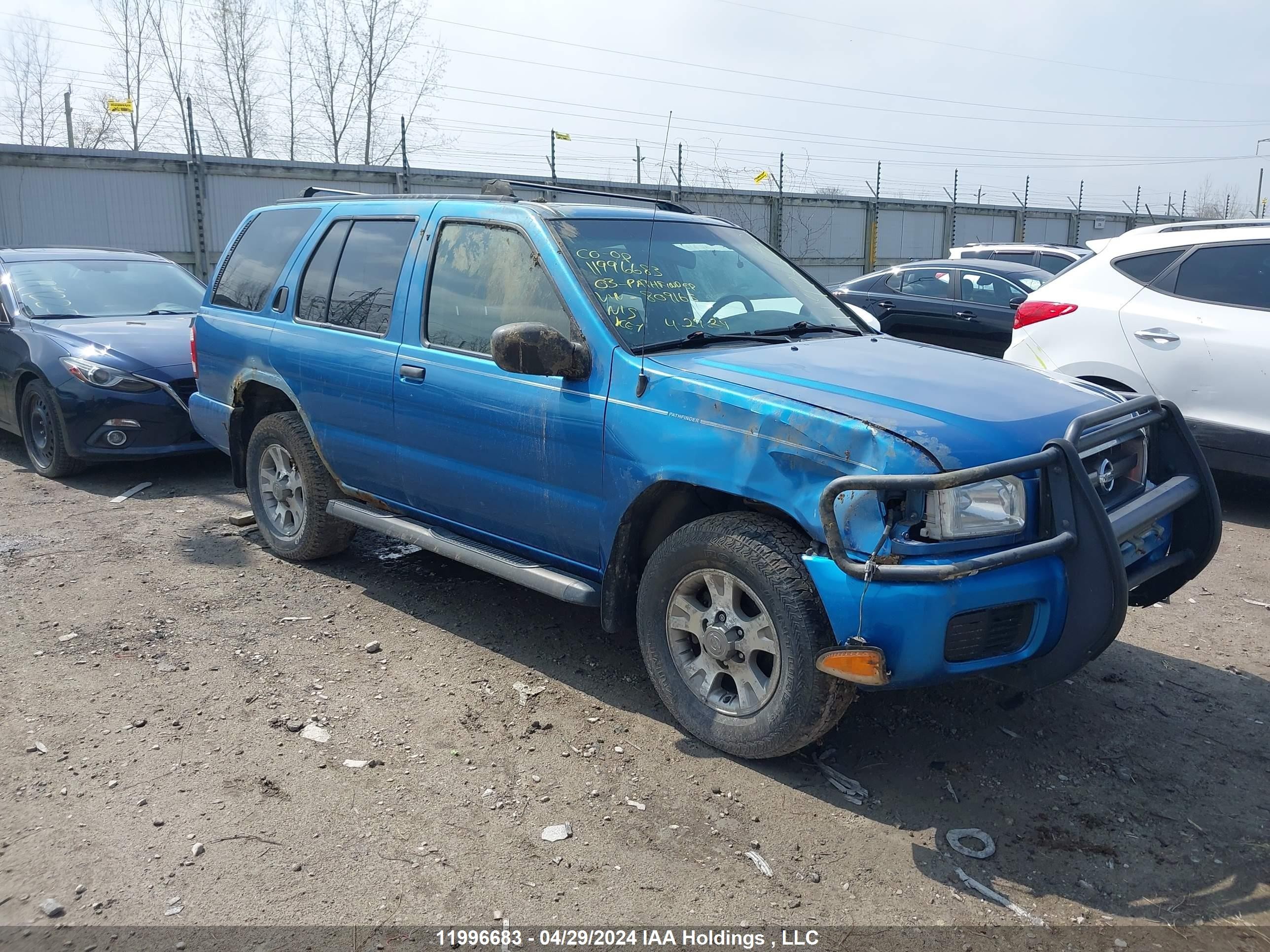 NISSAN PATHFINDER 2003 jn8dr09y23w809165