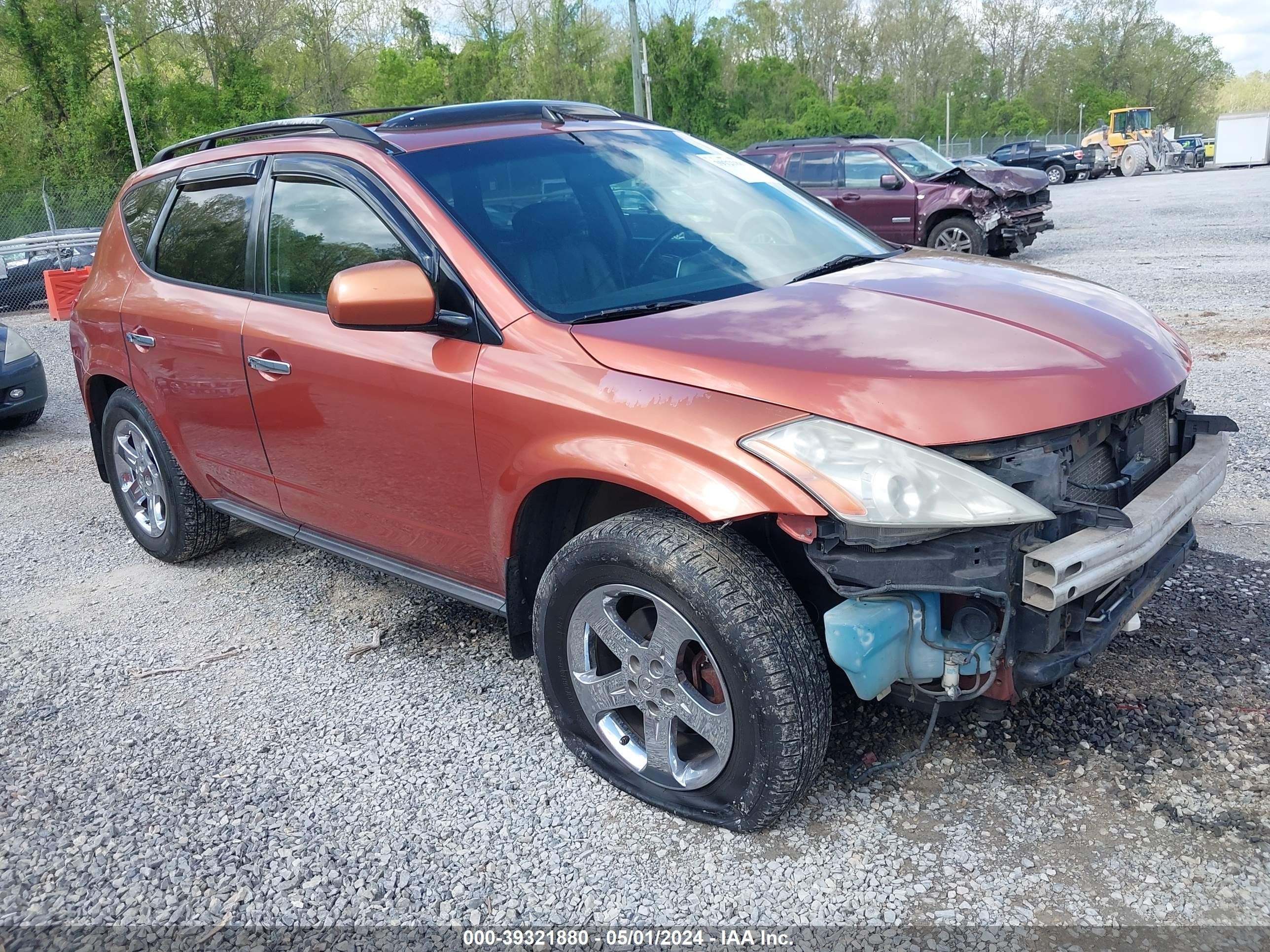 NISSAN MURANO 2004 jnbaz08w54w305732