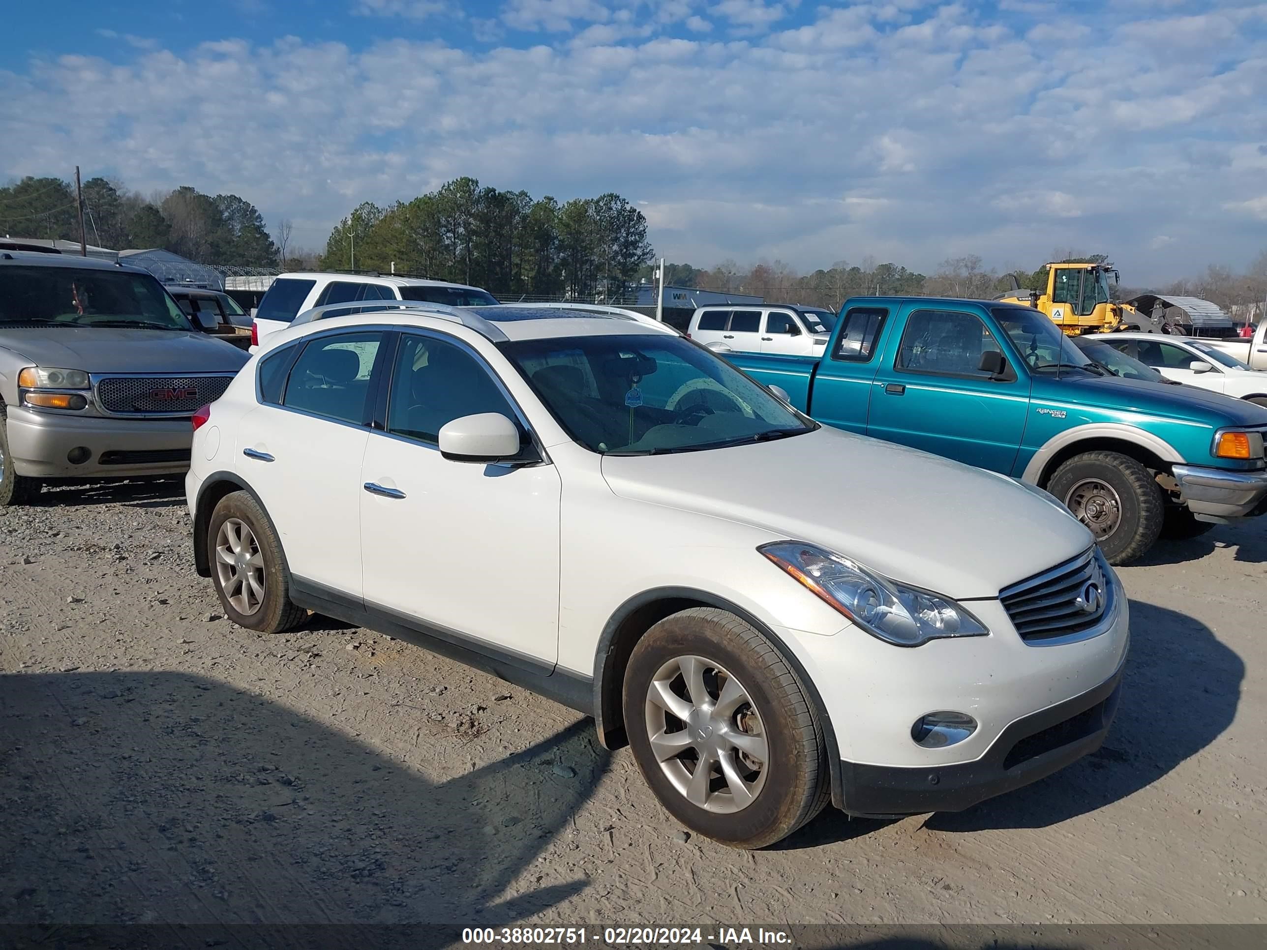 INFINITI EX 2008 jnkaj09e68m304226