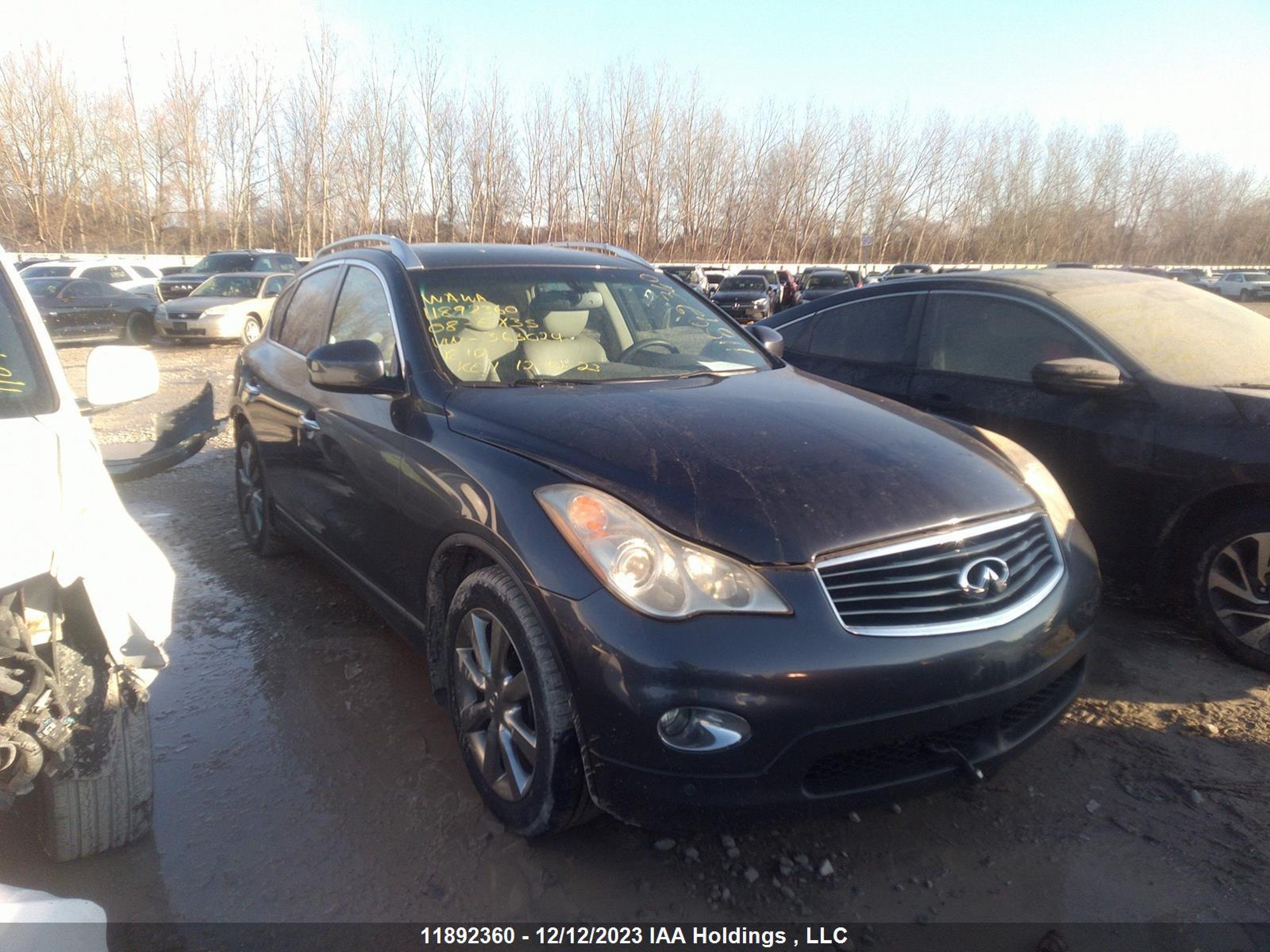 INFINITI EX 2008 jnkaj09f28m363024