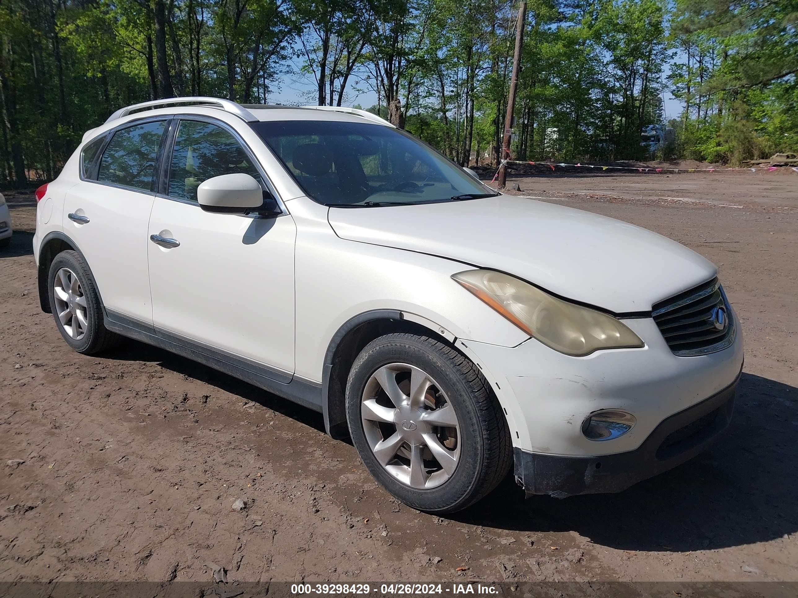 INFINITI EX 2008 jnkaj09f78m353007