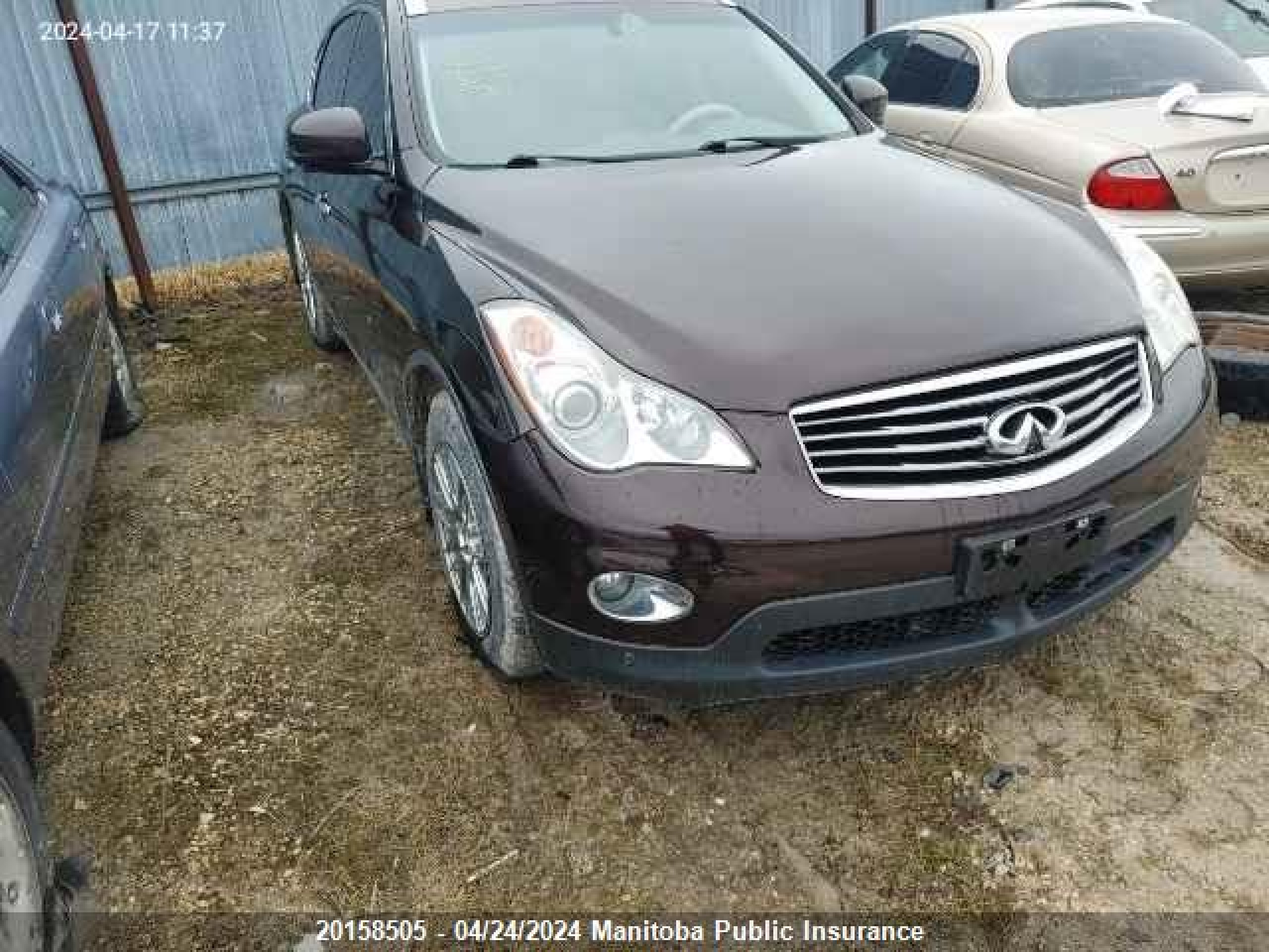 INFINITI EX 2008 jnkaj09f78m362709