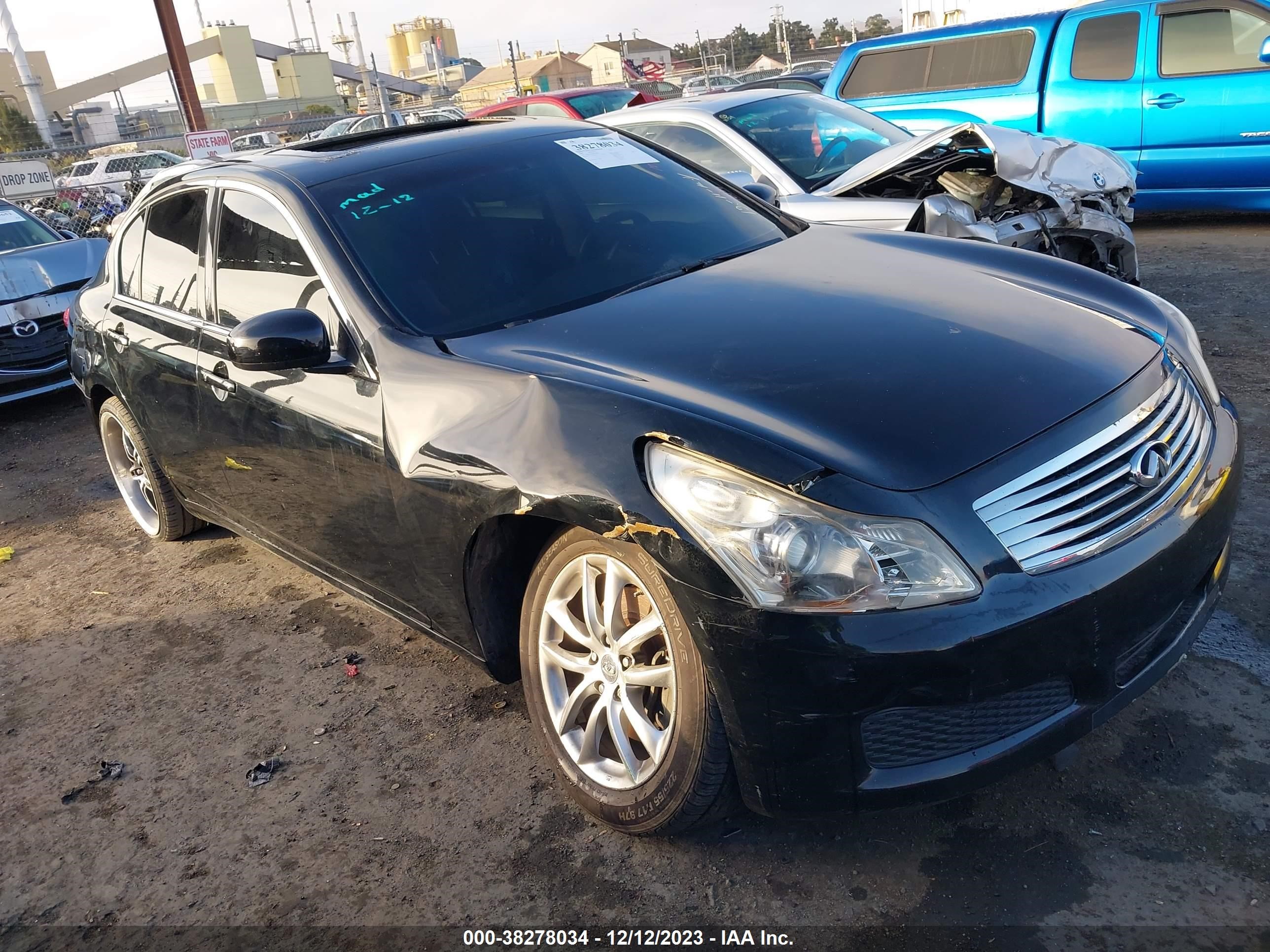 INFINITI G 2008 jnkbv61e08m208602