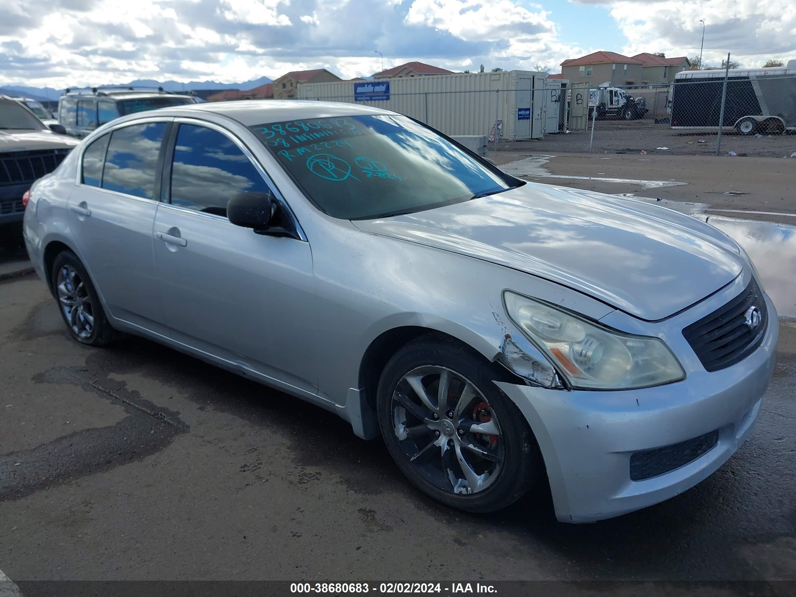 INFINITI G 2008 jnkbv61e08m216814