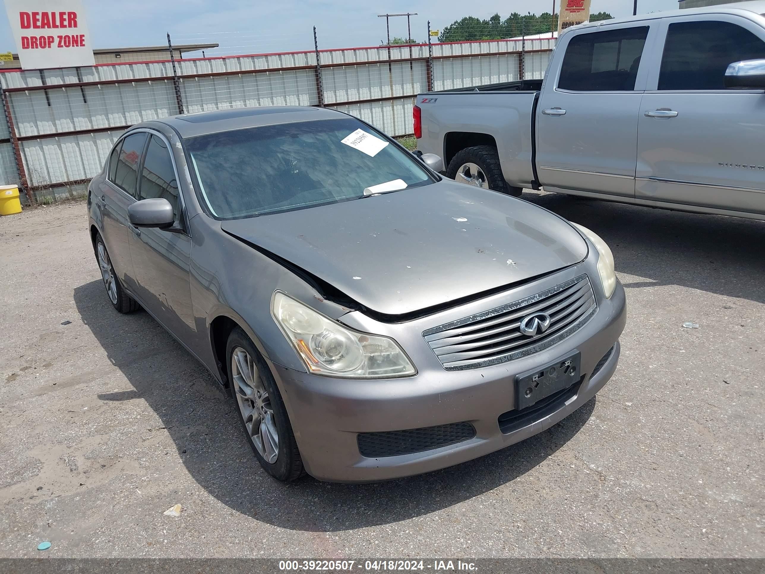 INFINITI G 2008 jnkbv61e08m225027