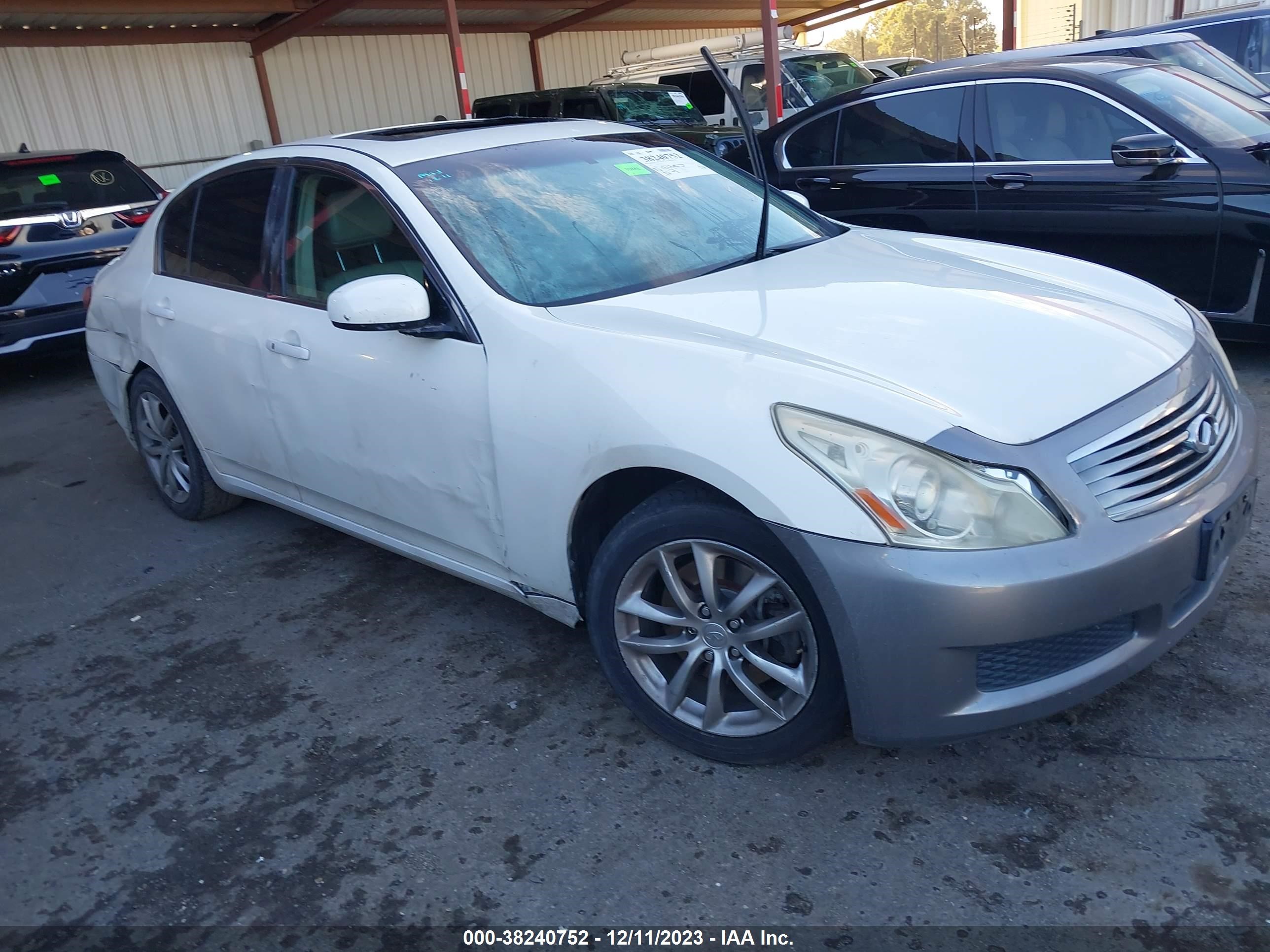 INFINITI G 2007 jnkbv61e27m726791