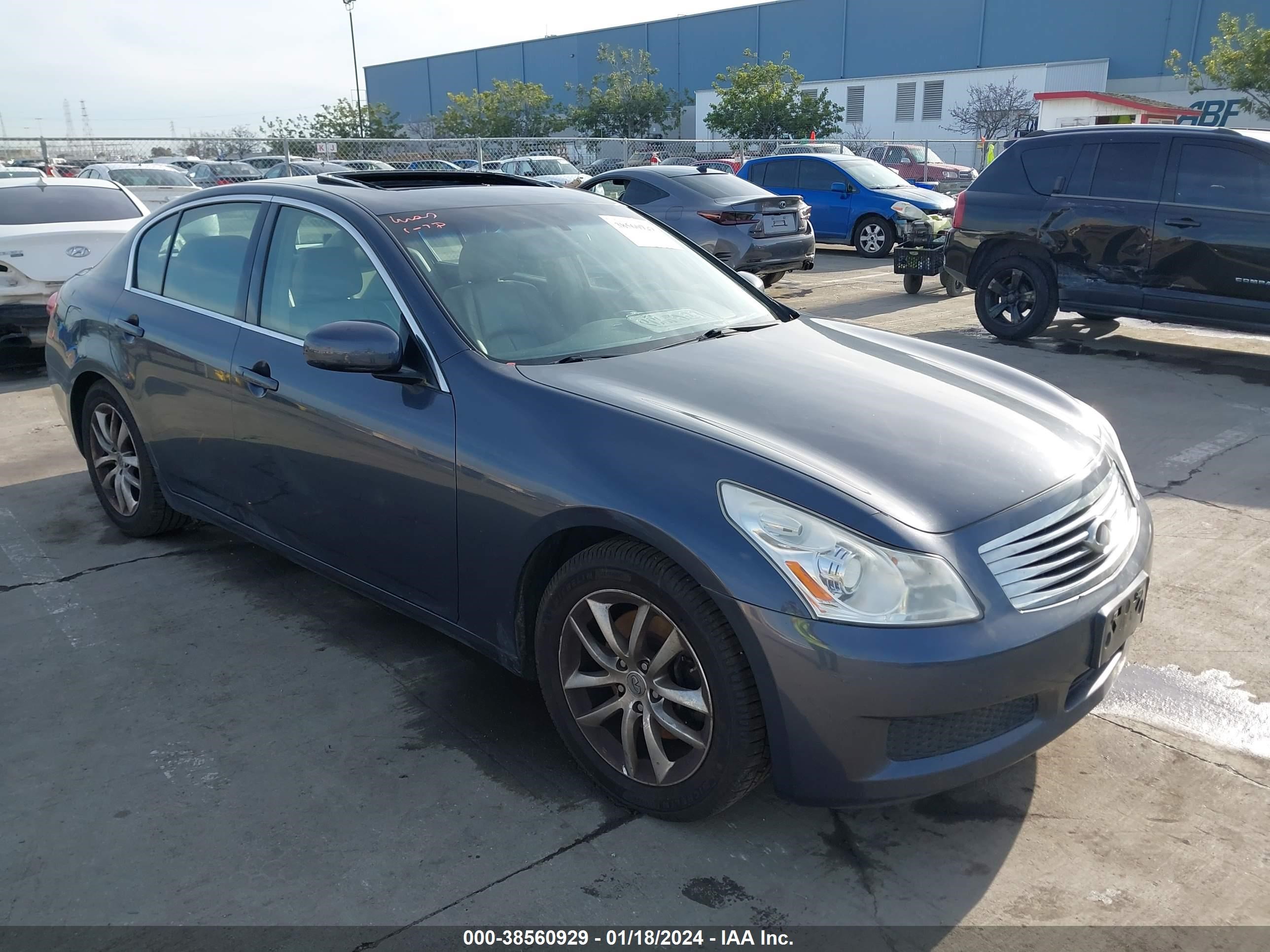 INFINITI G 2008 jnkbv61e28m212554