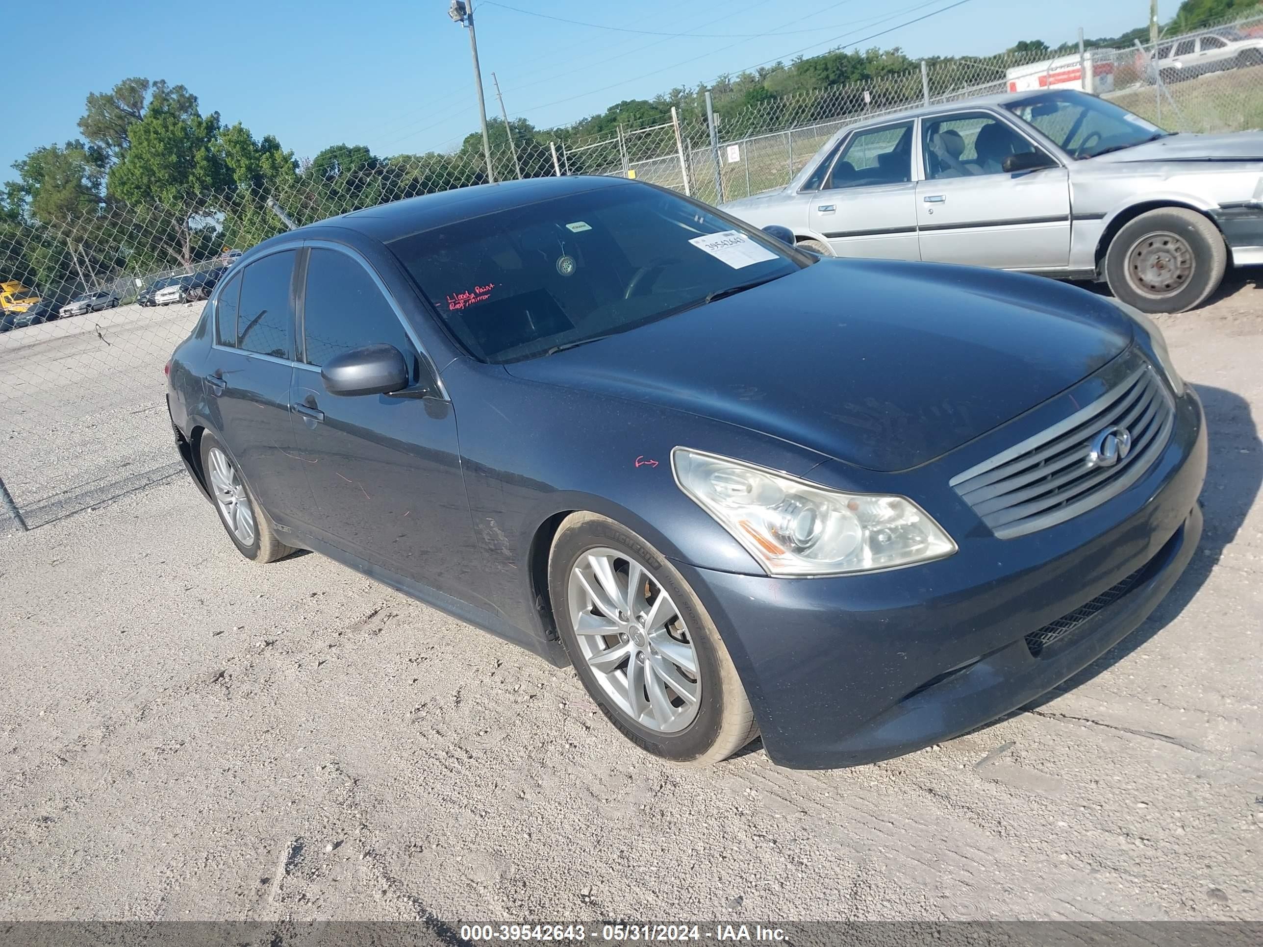 INFINITI G 2007 jnkbv61e37m714584