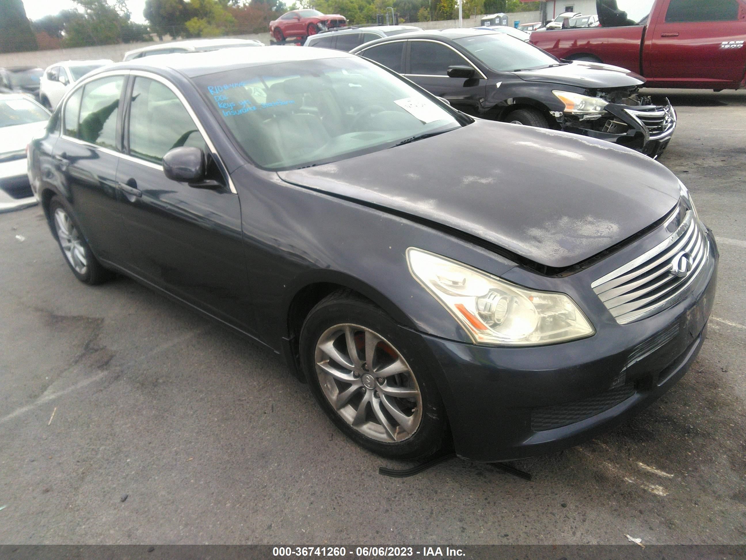 INFINITI G 2007 jnkbv61e37m725083