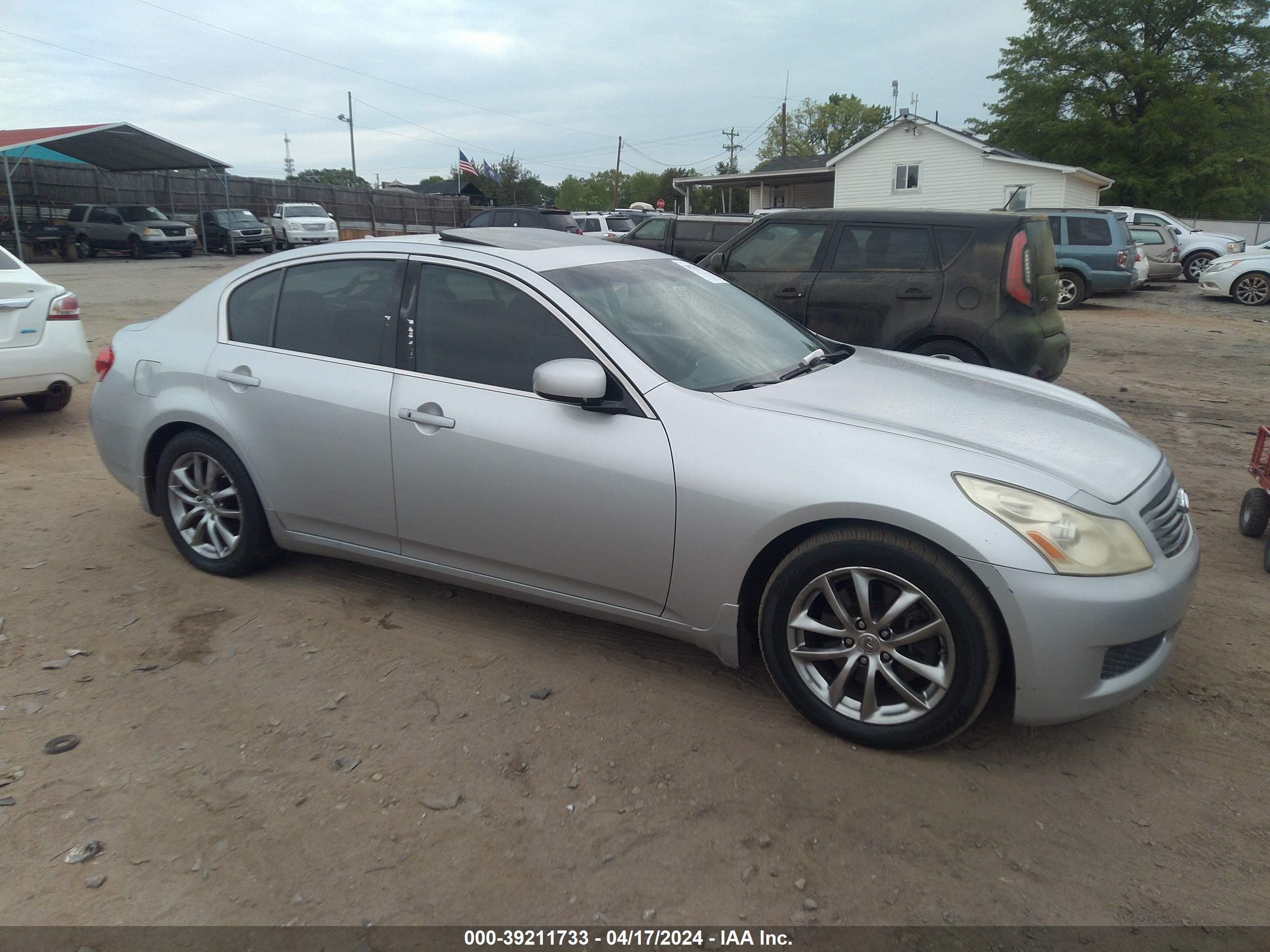 INFINITI G 2008 jnkbv61e38m216175