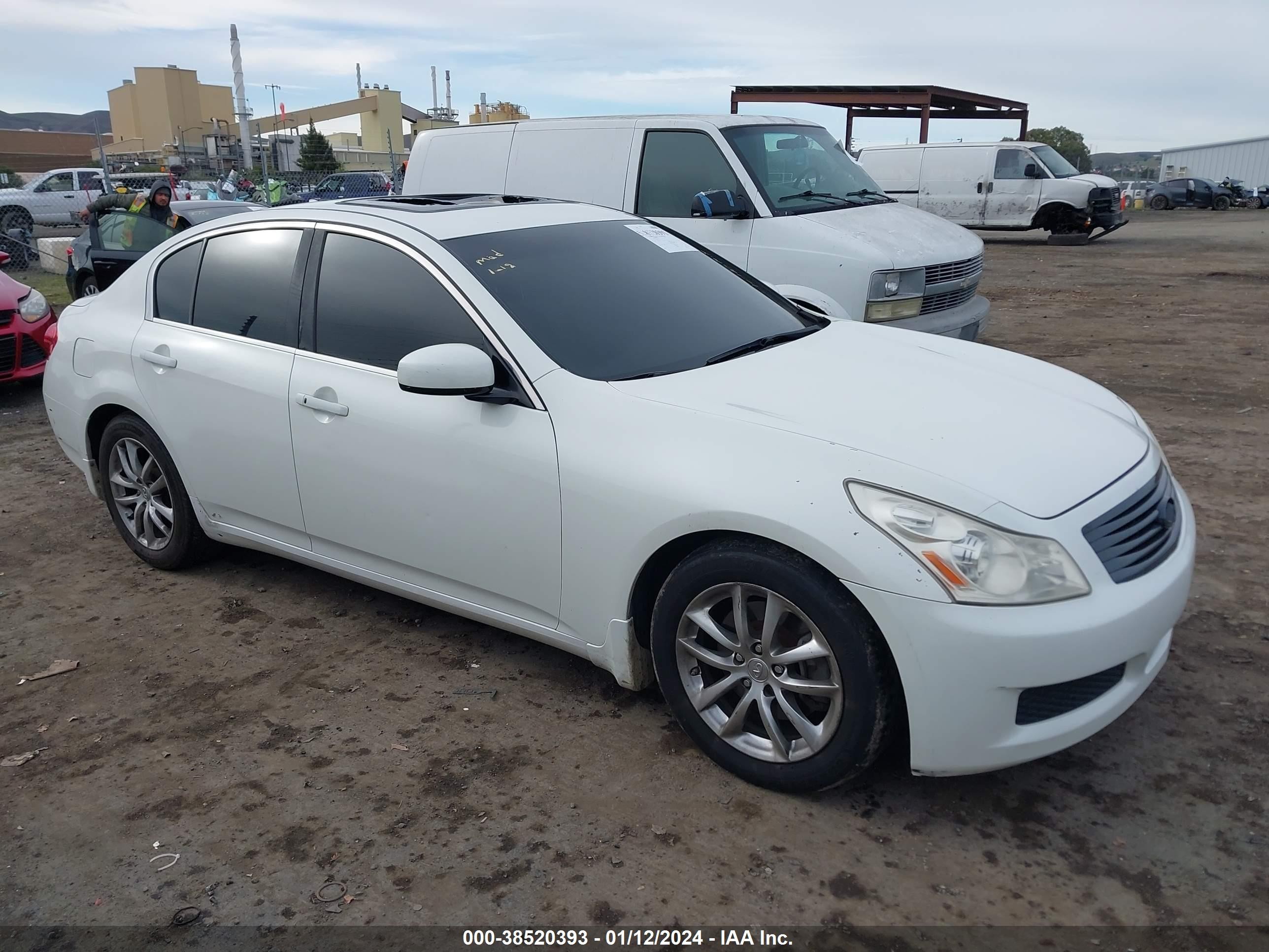 INFINITI G 2008 jnkbv61e38m223207