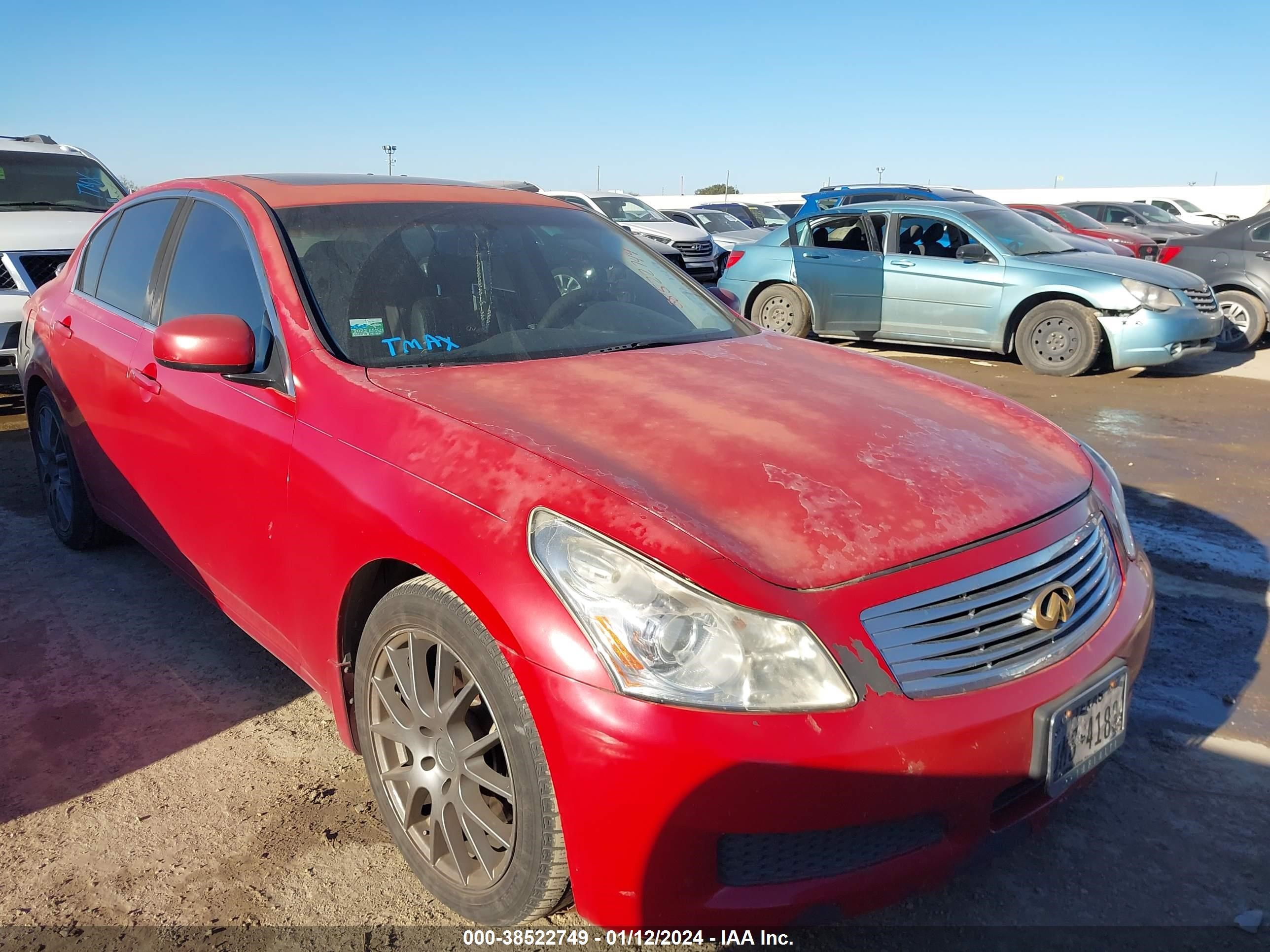 INFINITI G 2007 jnkbv61e47m723360