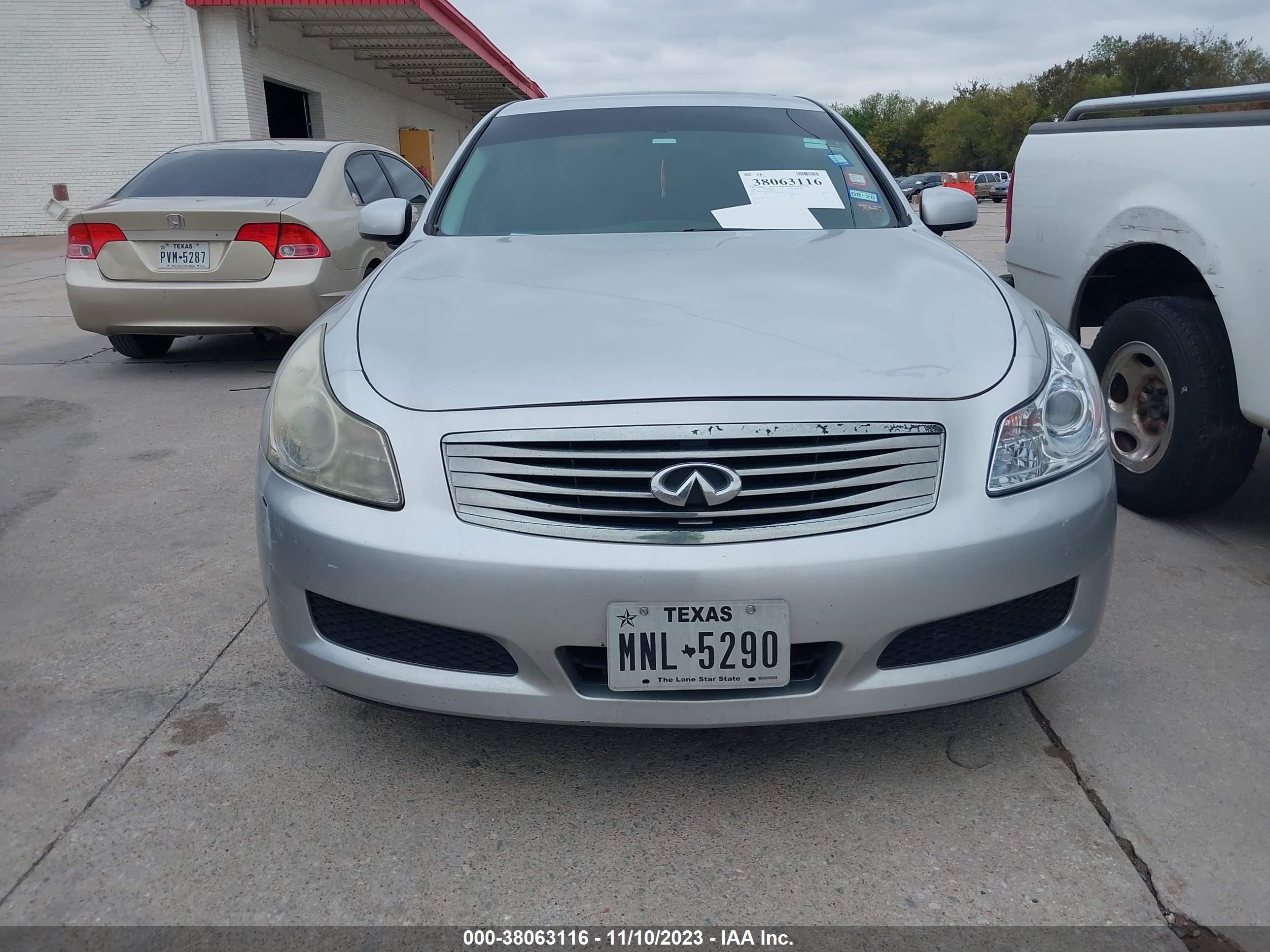 INFINITI G 2008 jnkbv61e48m204651