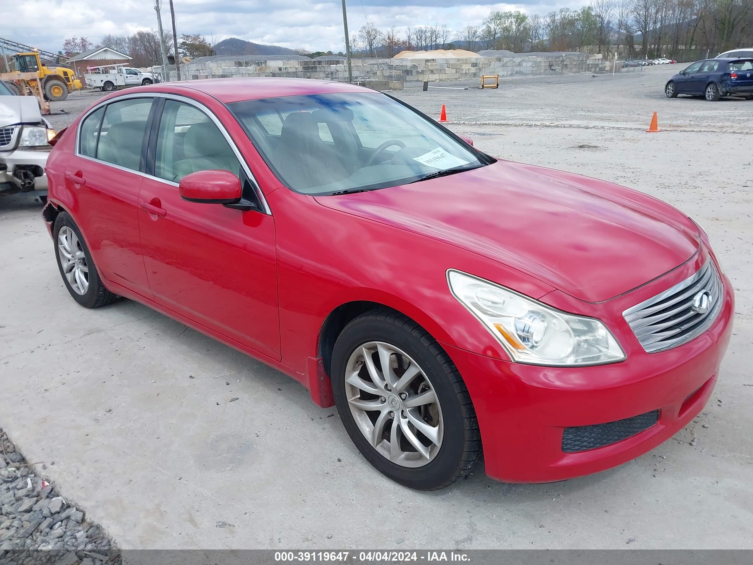 INFINITI G 2008 jnkbv61e48m220638