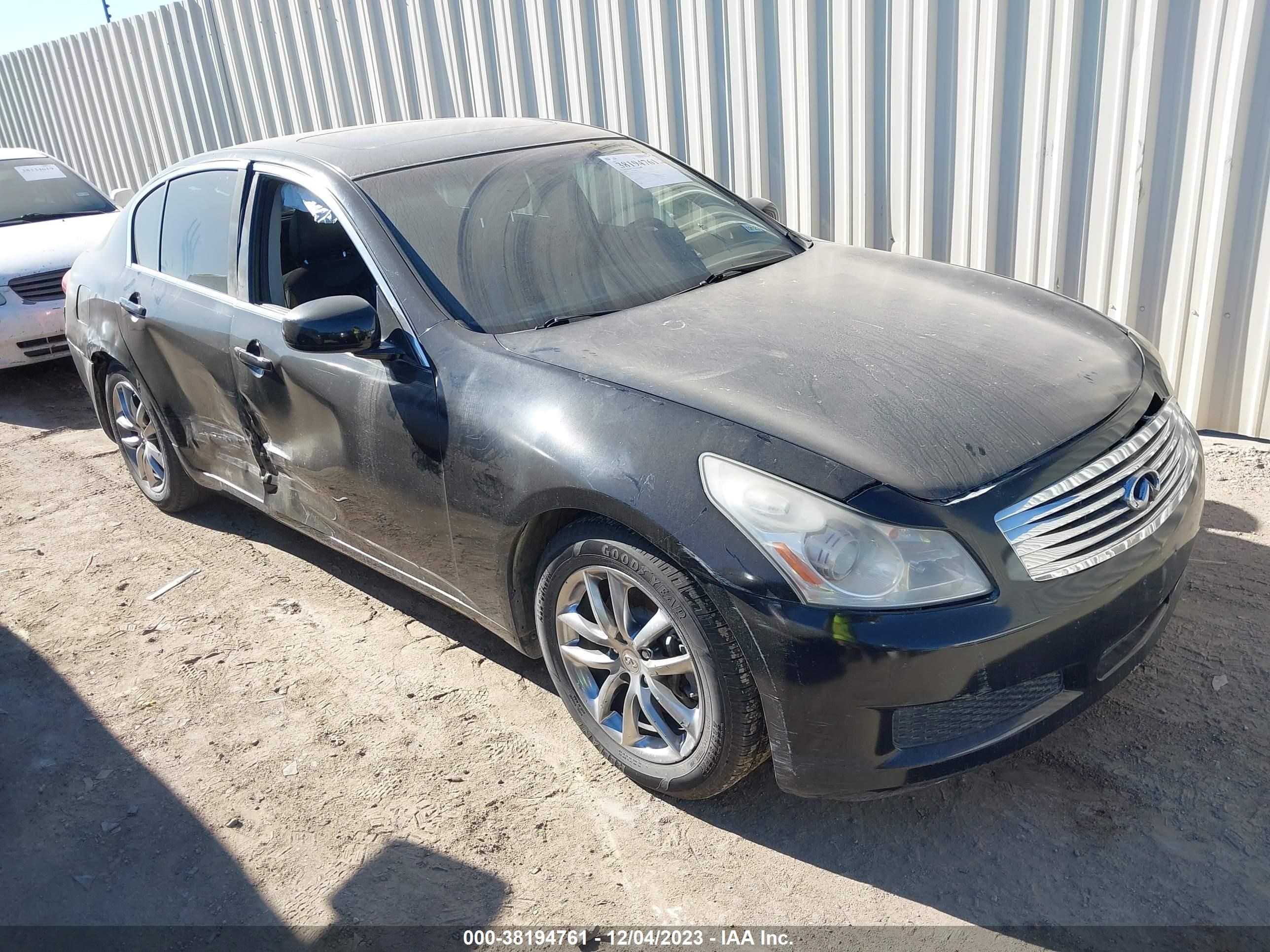 INFINITI G 2007 jnkbv61e57m726235