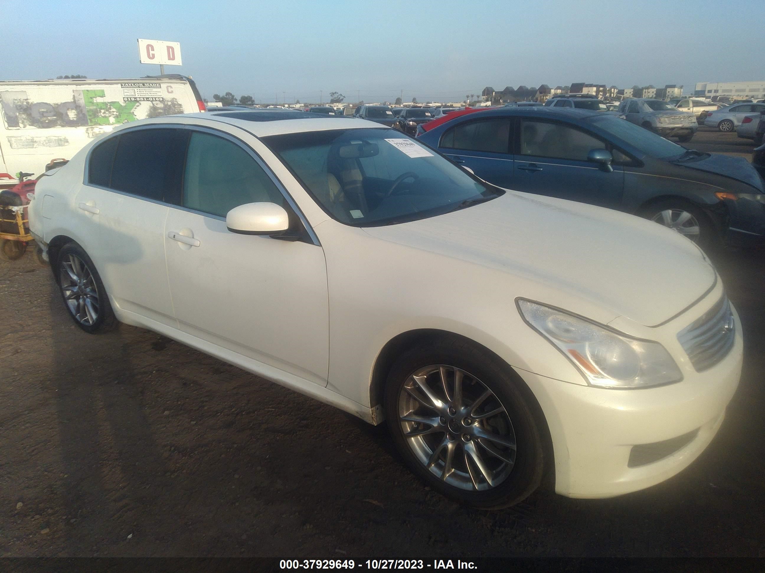 INFINITI G 2008 jnkbv61e58m200351