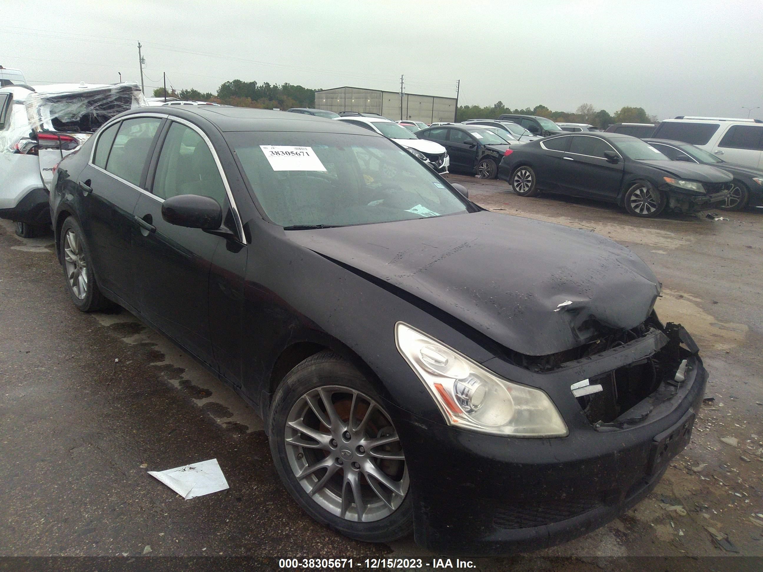 INFINITI G 2008 jnkbv61e58m209082