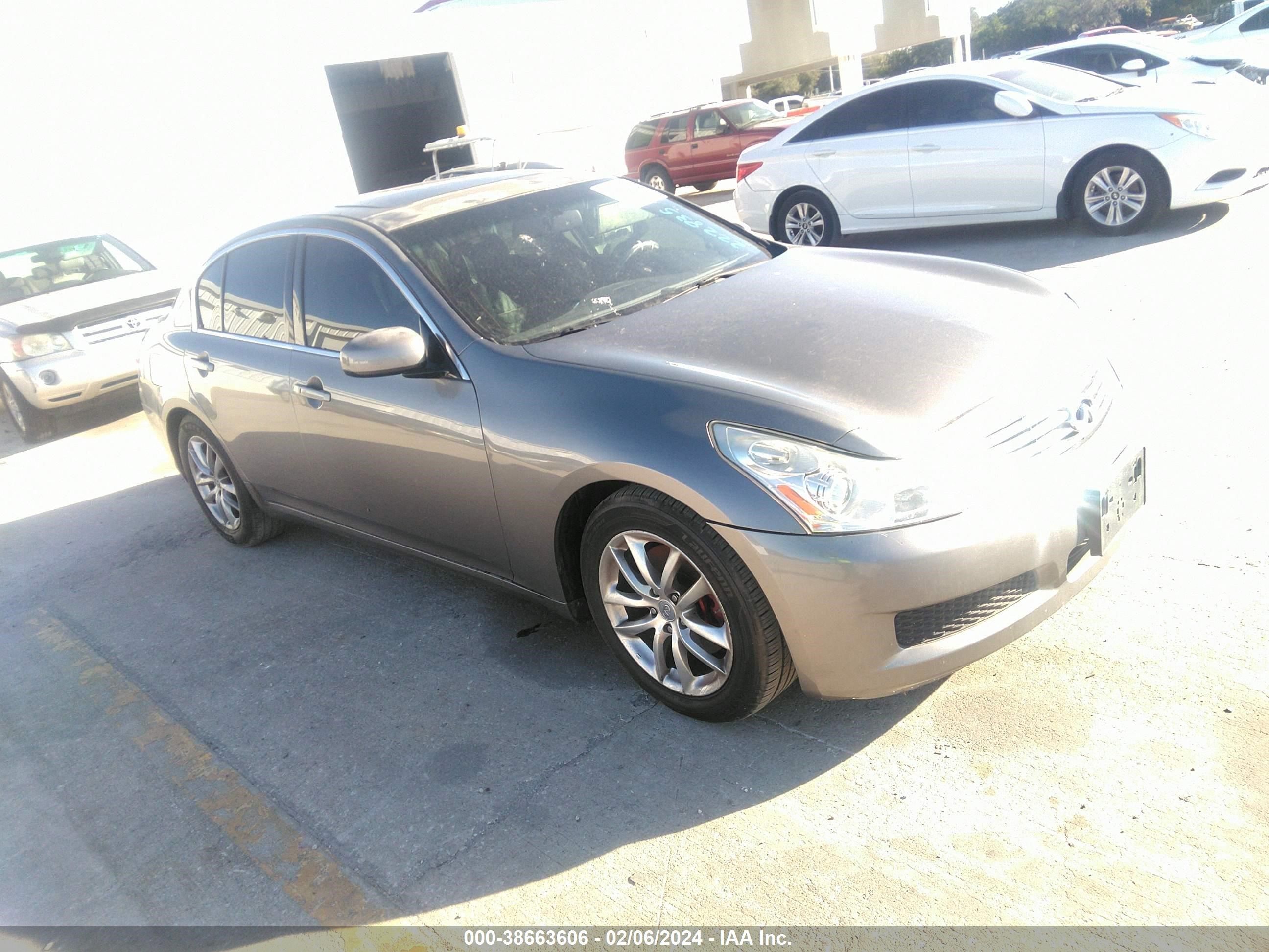 INFINITI G 2008 jnkbv61e58m222835