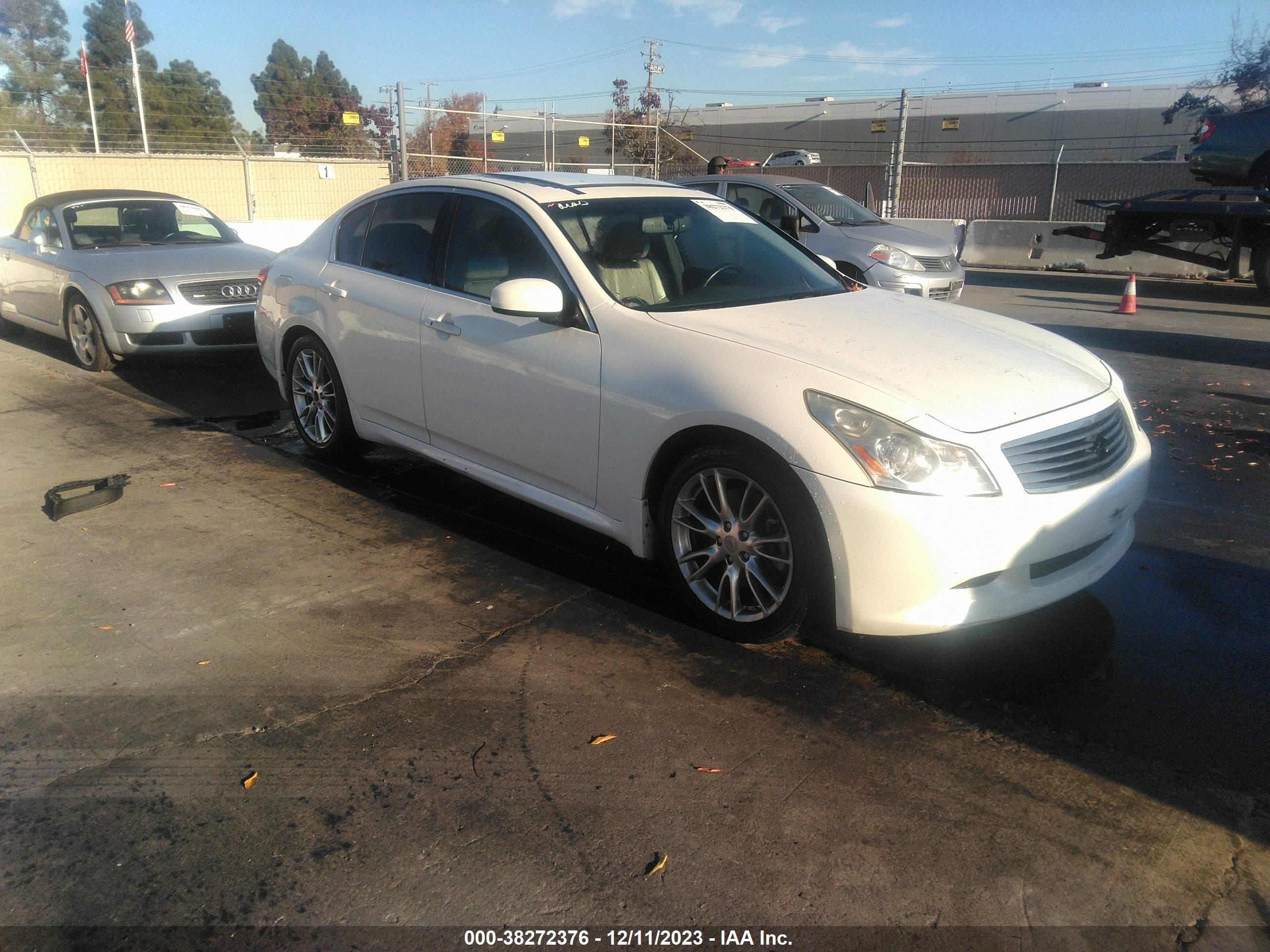 INFINITI G 2007 jnkbv61e67m721206