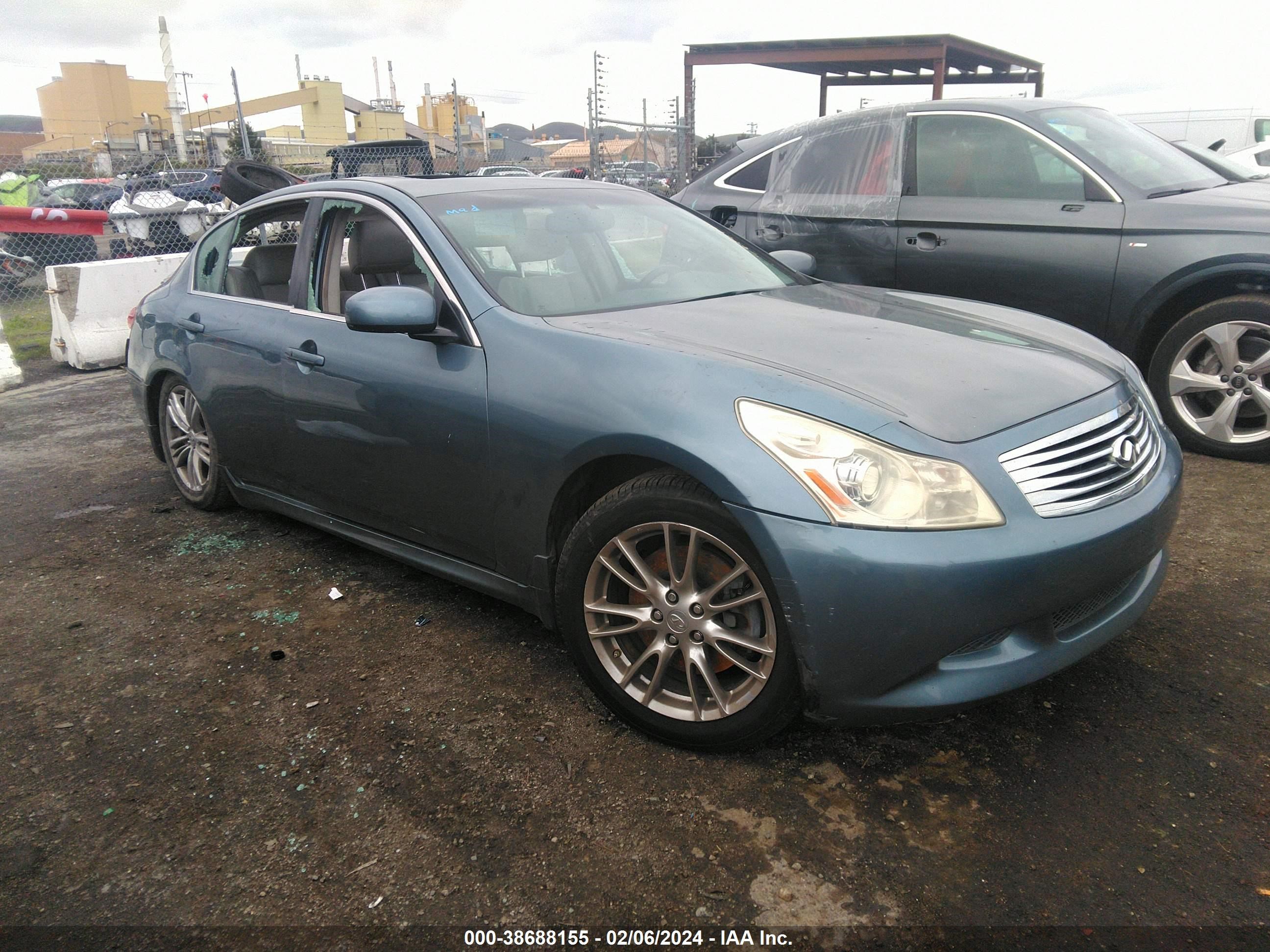 INFINITI G 2008 jnkbv61e68m208281