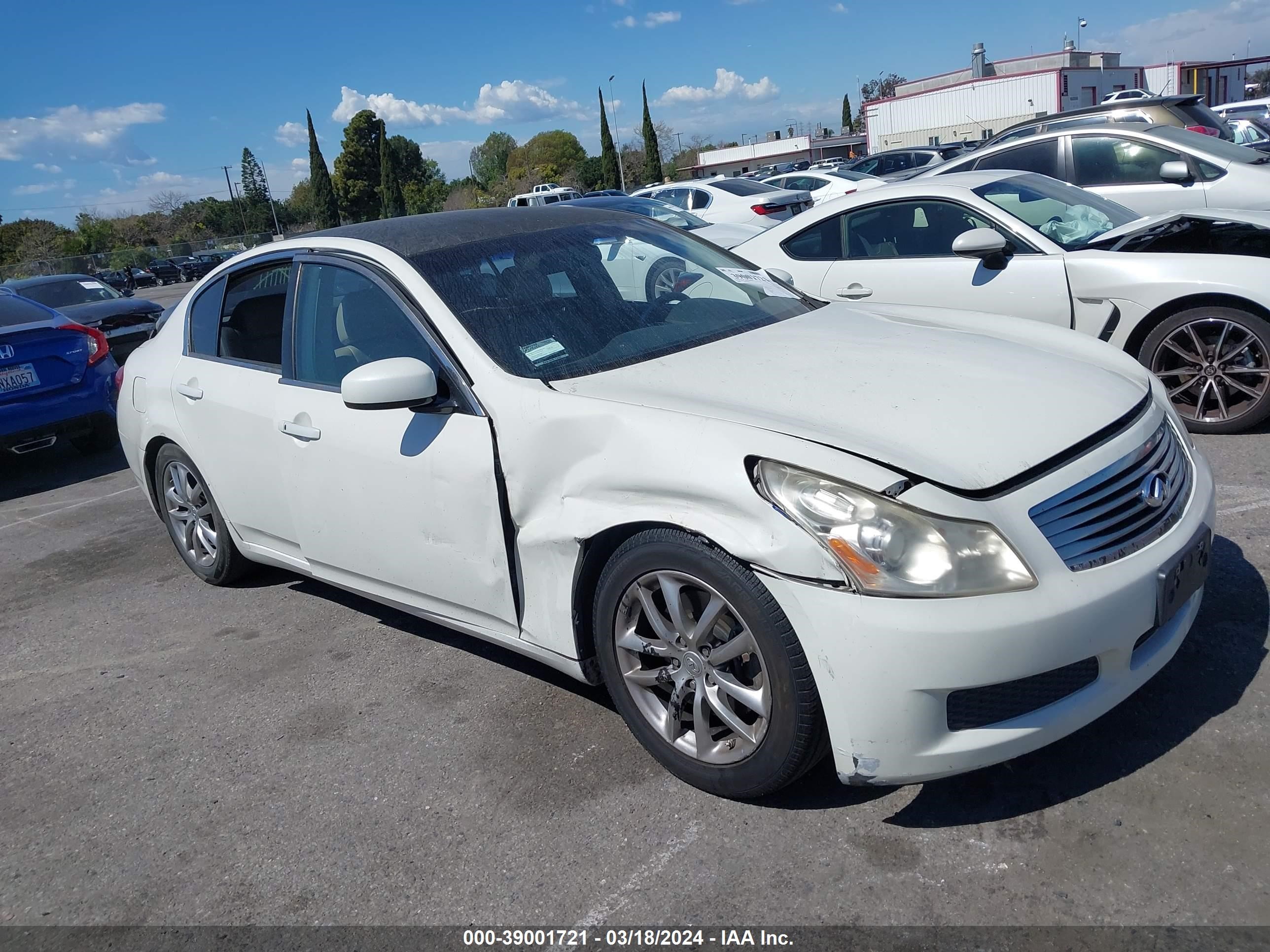 INFINITI G 2008 jnkbv61e68m218017