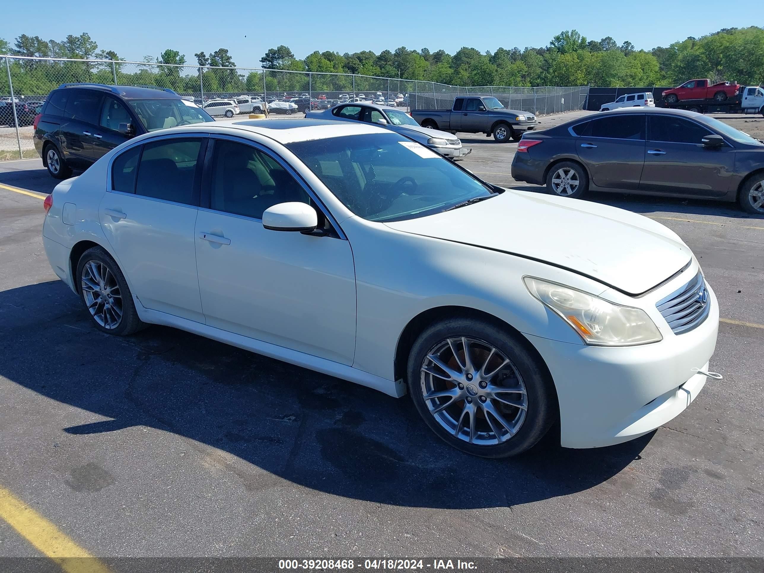 INFINITI G 2008 jnkbv61e78m201419