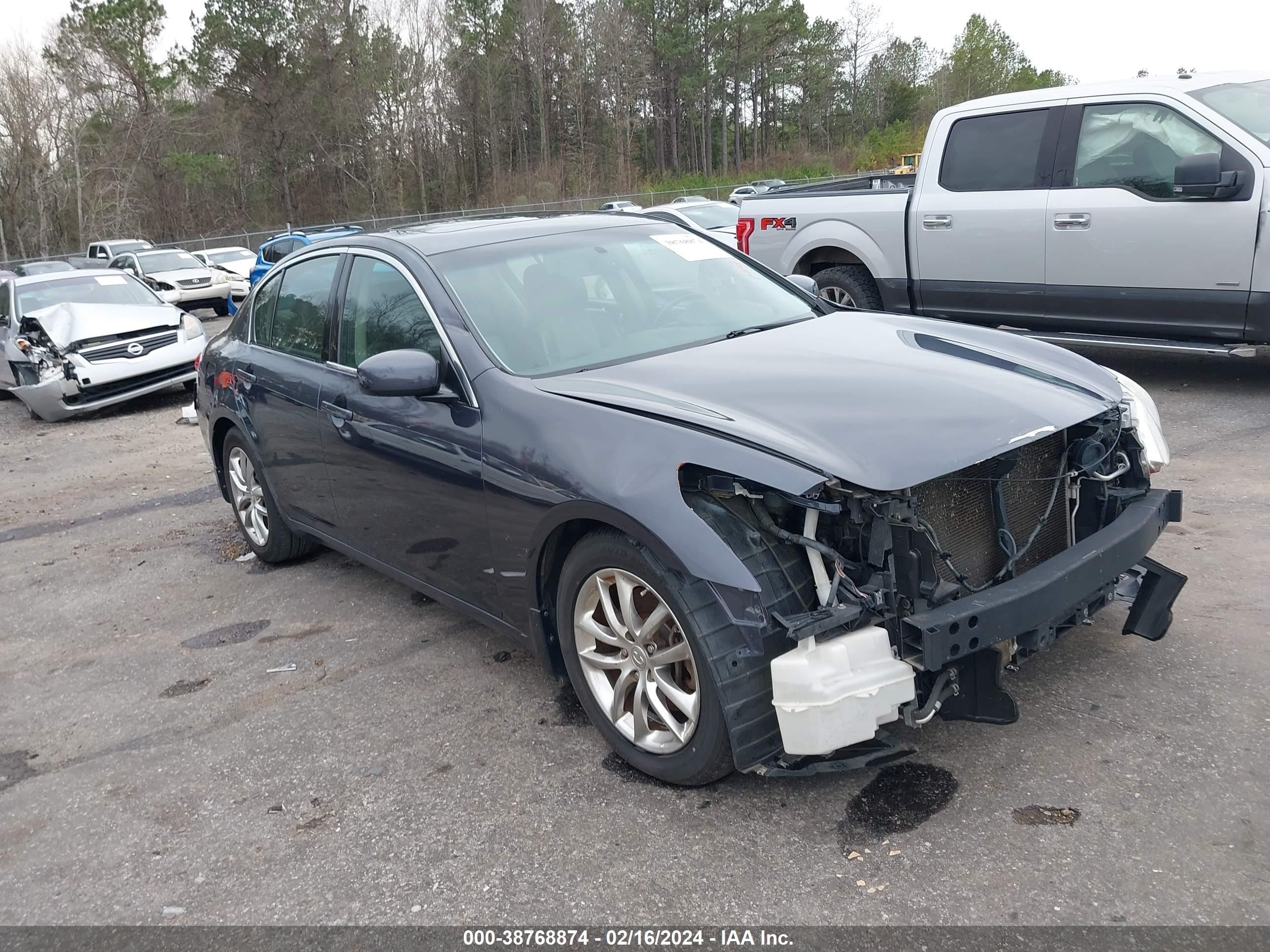 INFINITI G 2008 jnkbv61e78m222299