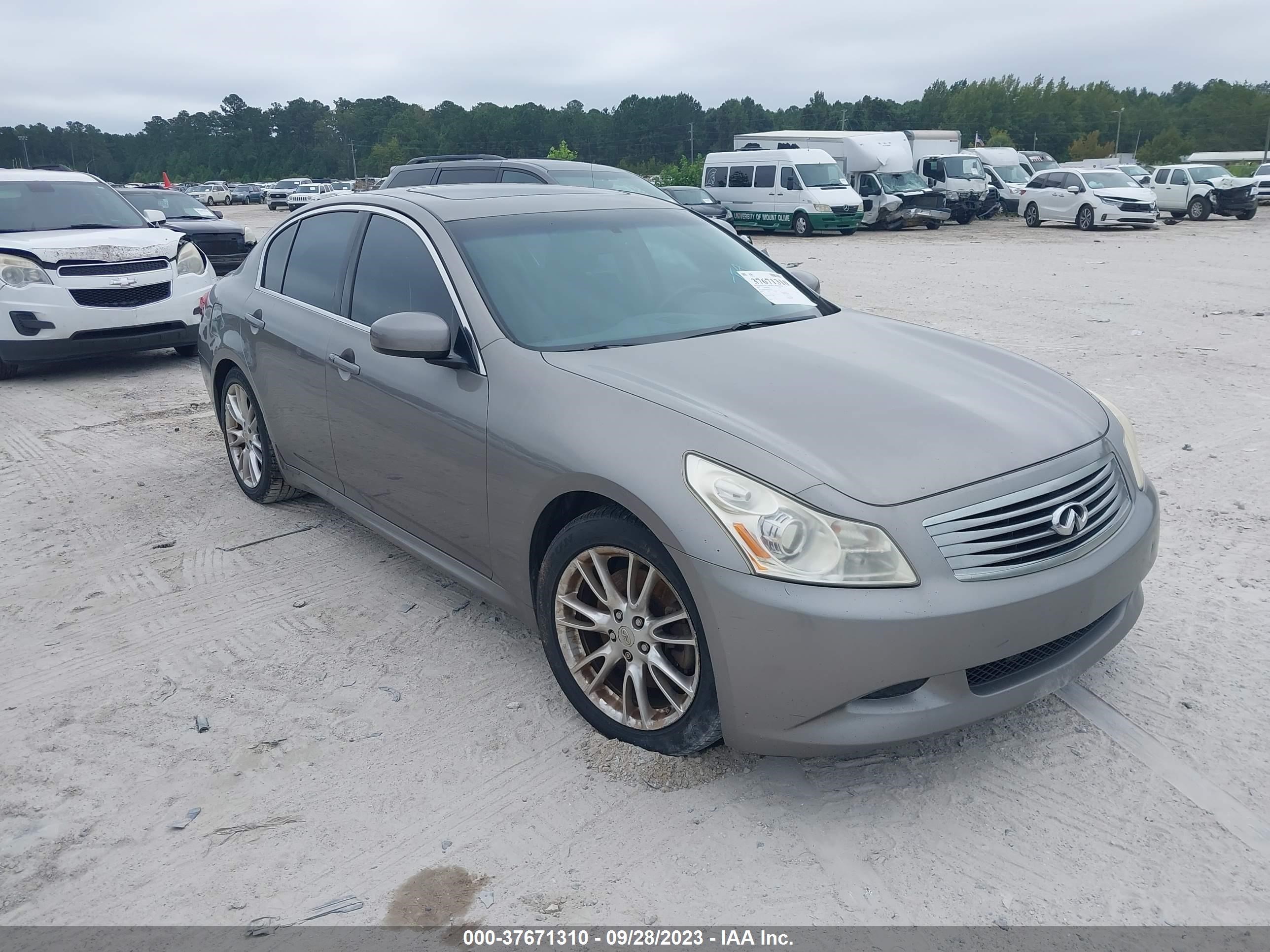 INFINITI G 2007 jnkbv61e87m714662