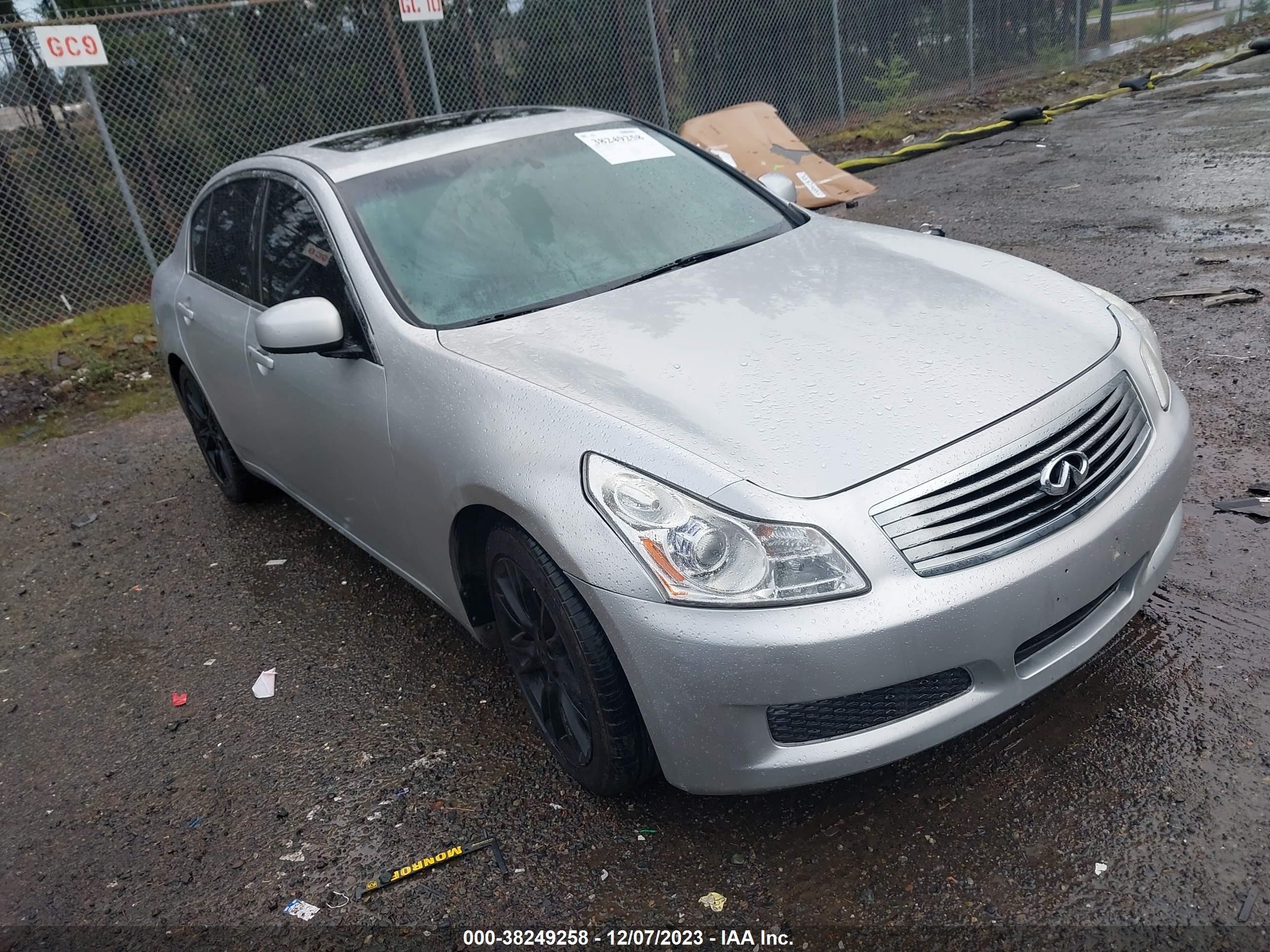 INFINITI G 2007 jnkbv61e87m715195