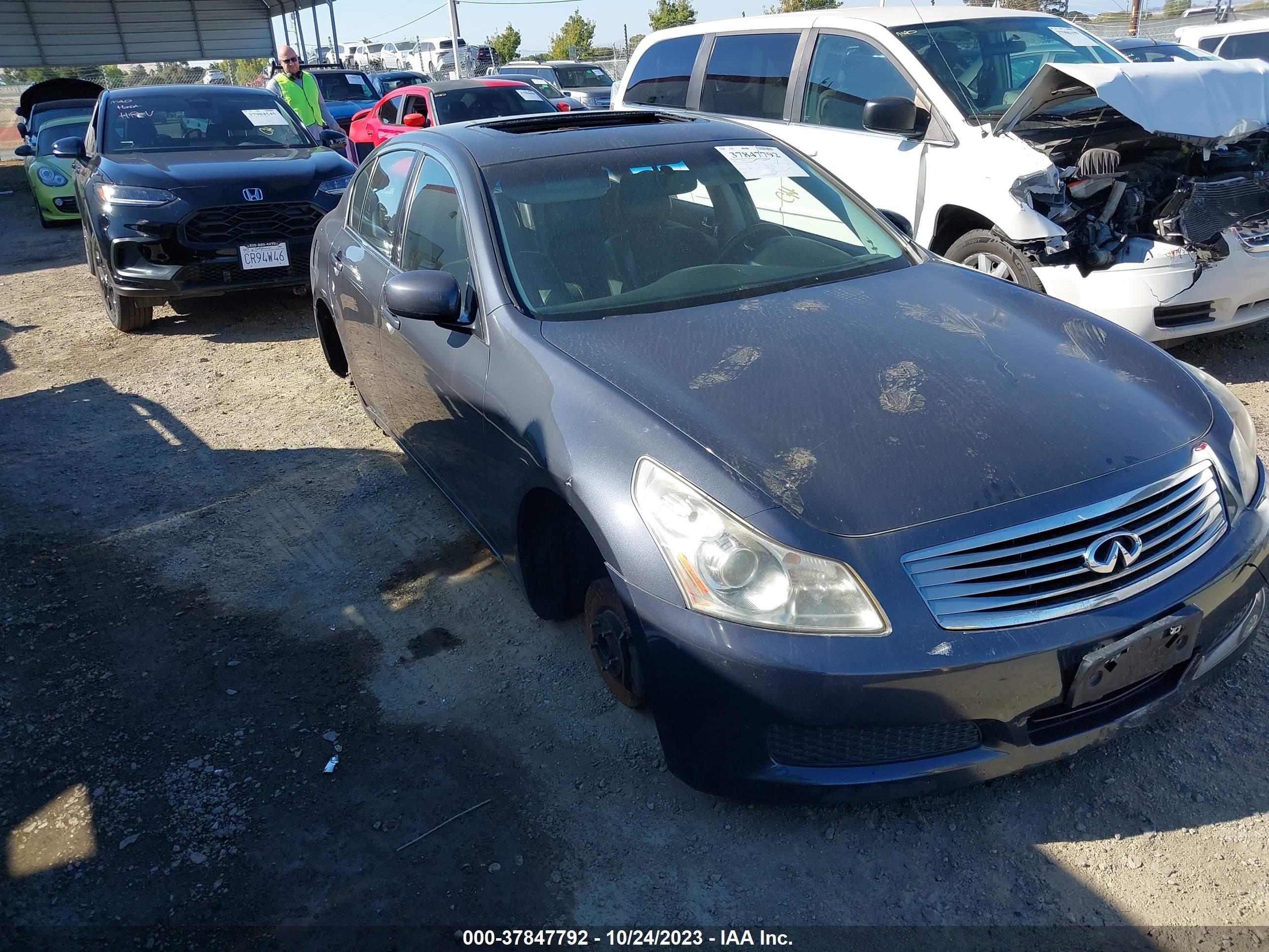 INFINITI G 2007 jnkbv61e87m728450