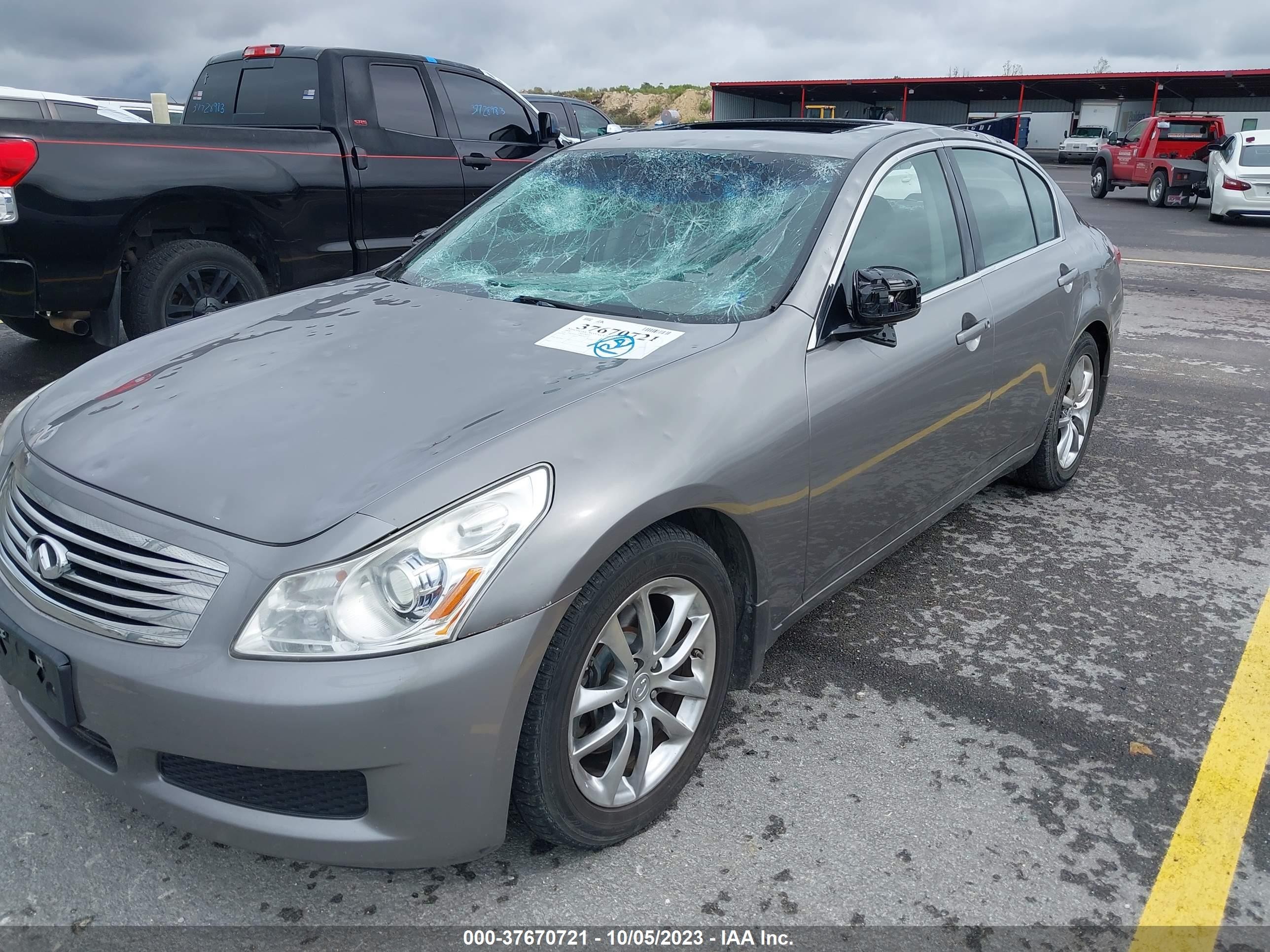 INFINITI G 2008 jnkbv61e98m207156