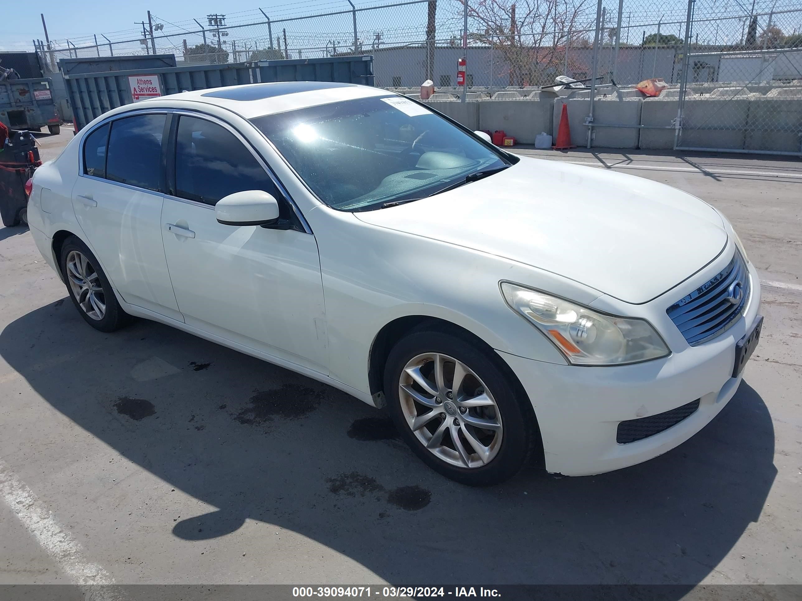 INFINITI G 2008 jnkbv61e98m211983