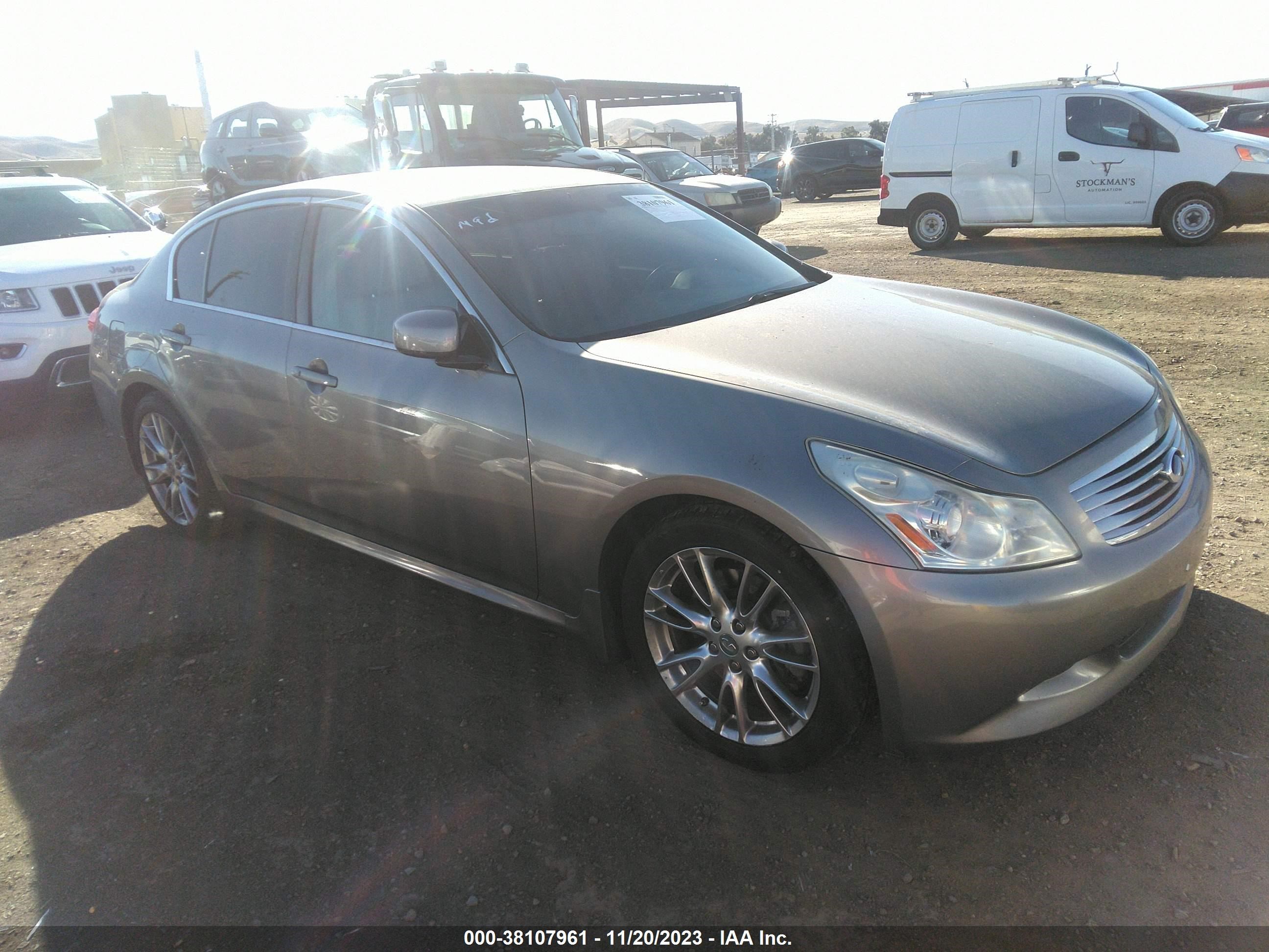 INFINITI G 2008 jnkbv61ex8m211183