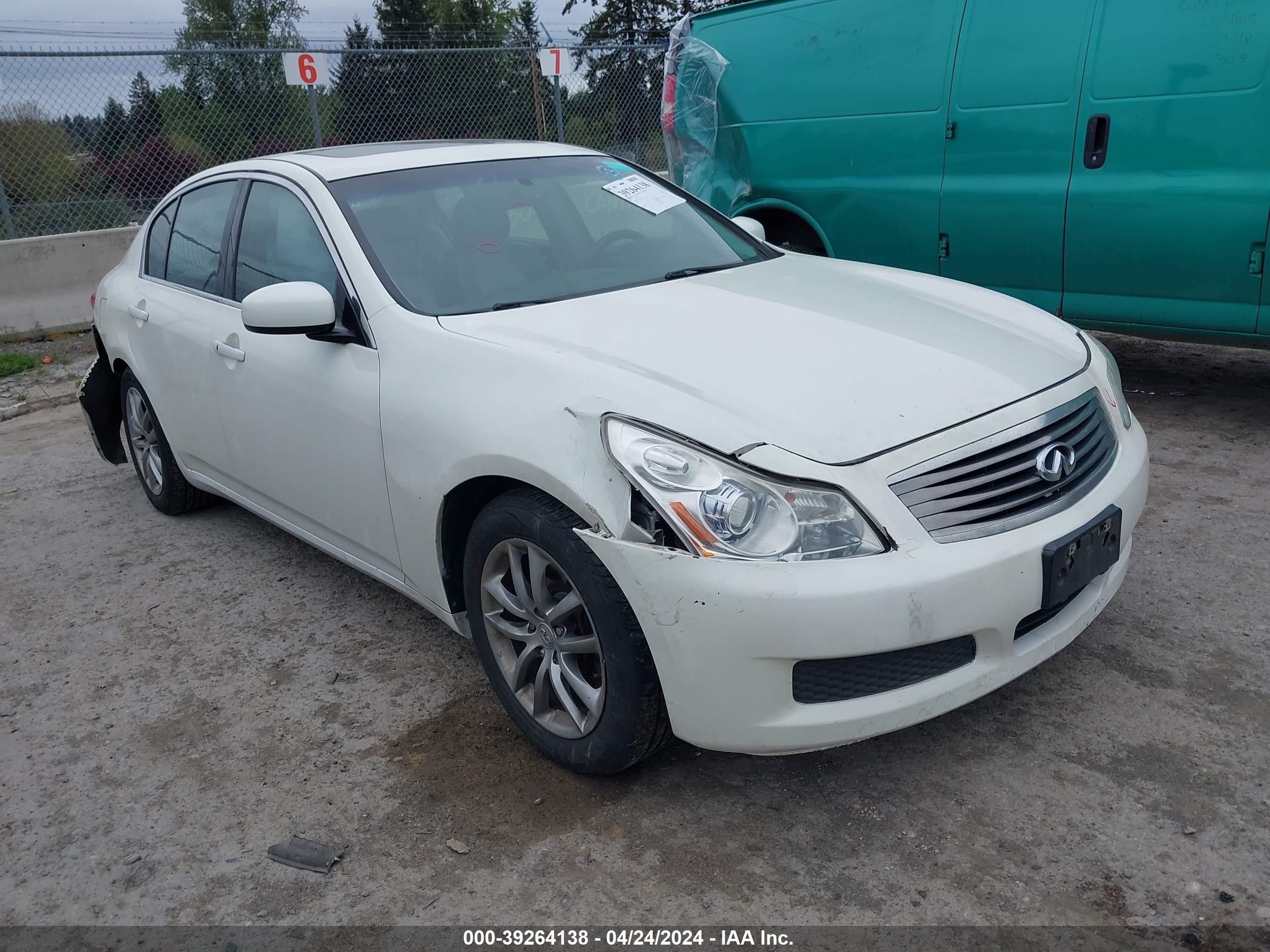 INFINITI G 2008 jnkbv61ex8m226184