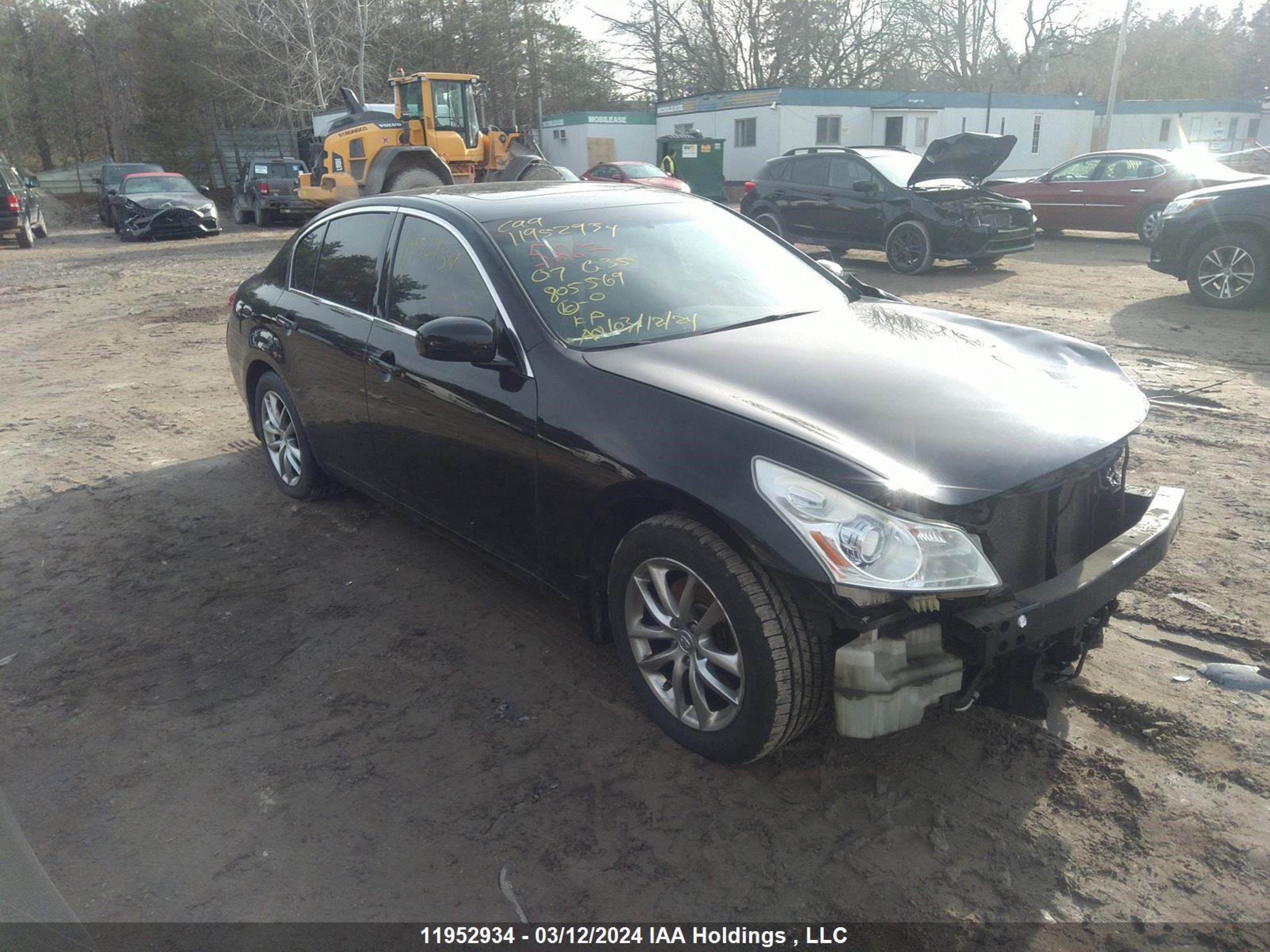 INFINITI G 2007 jnkbv61f17m805569