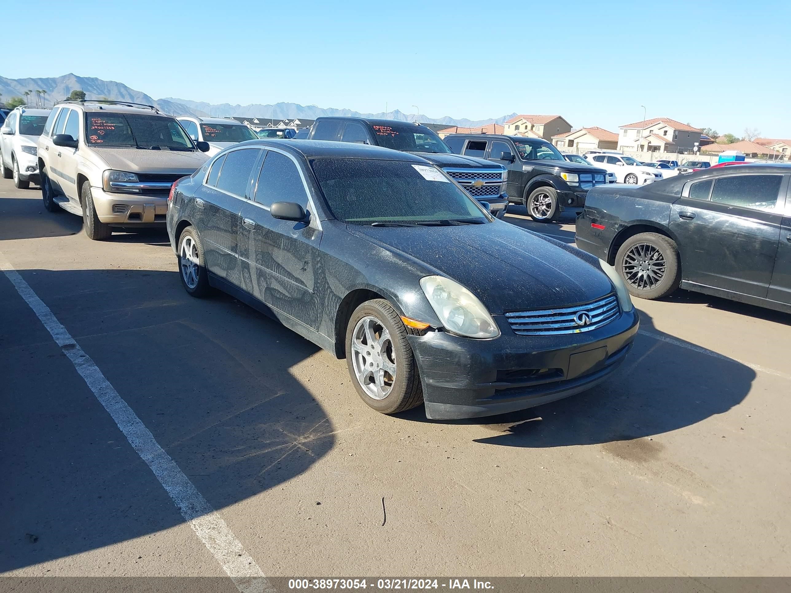 INFINITI G 2003 jnkcv51e03m300221