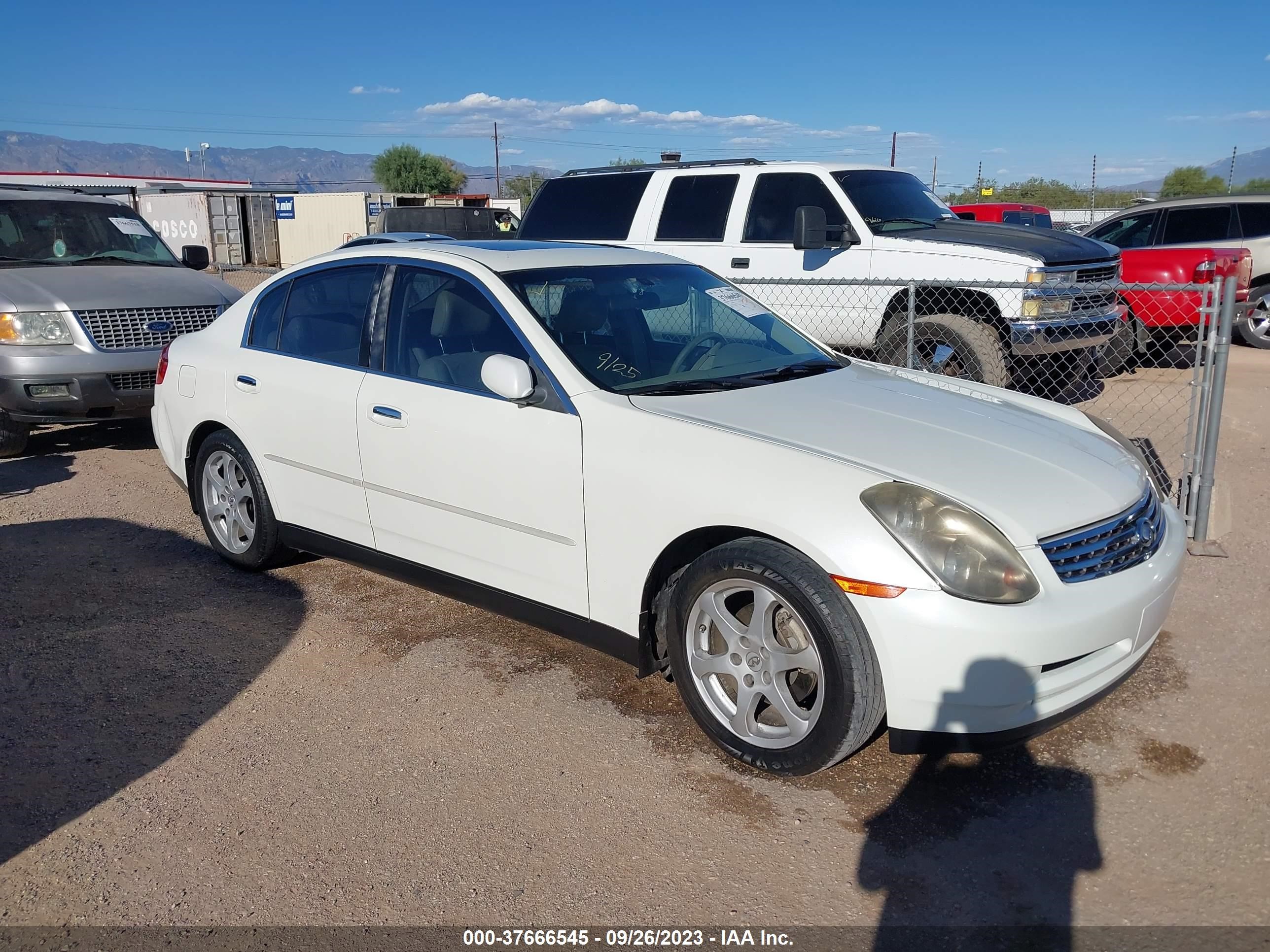 INFINITI G 2004 jnkcv51e04m600200