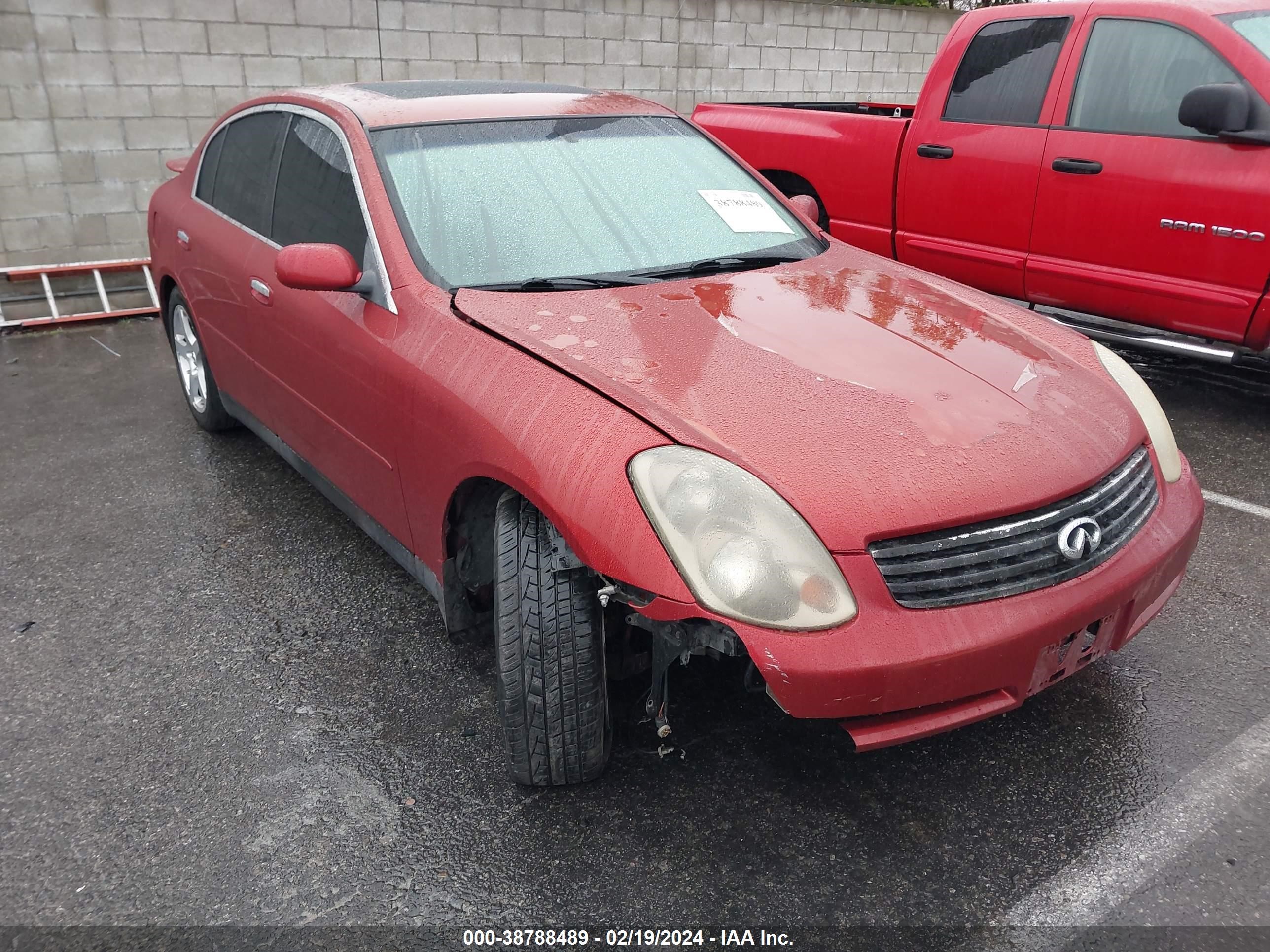 INFINITI G 2004 jnkcv51e04m616655