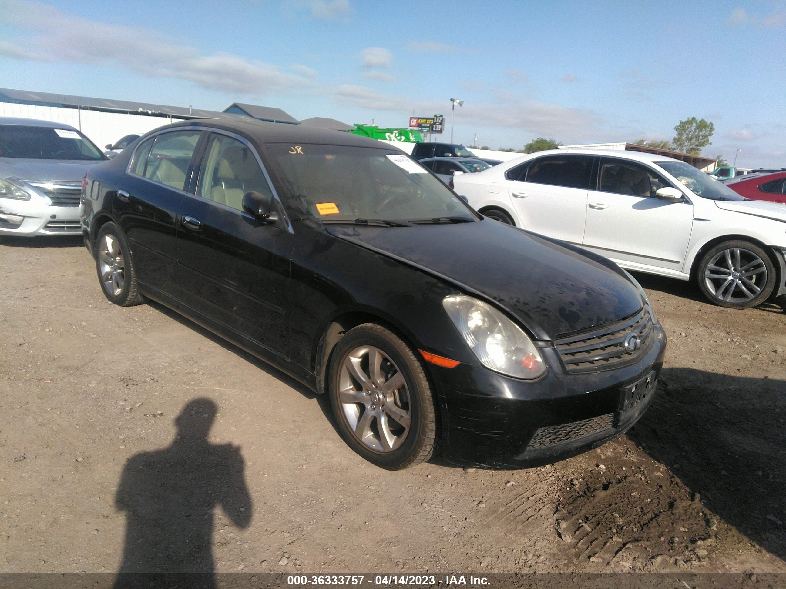 INFINITI G 2006 jnkcv51e06m501928