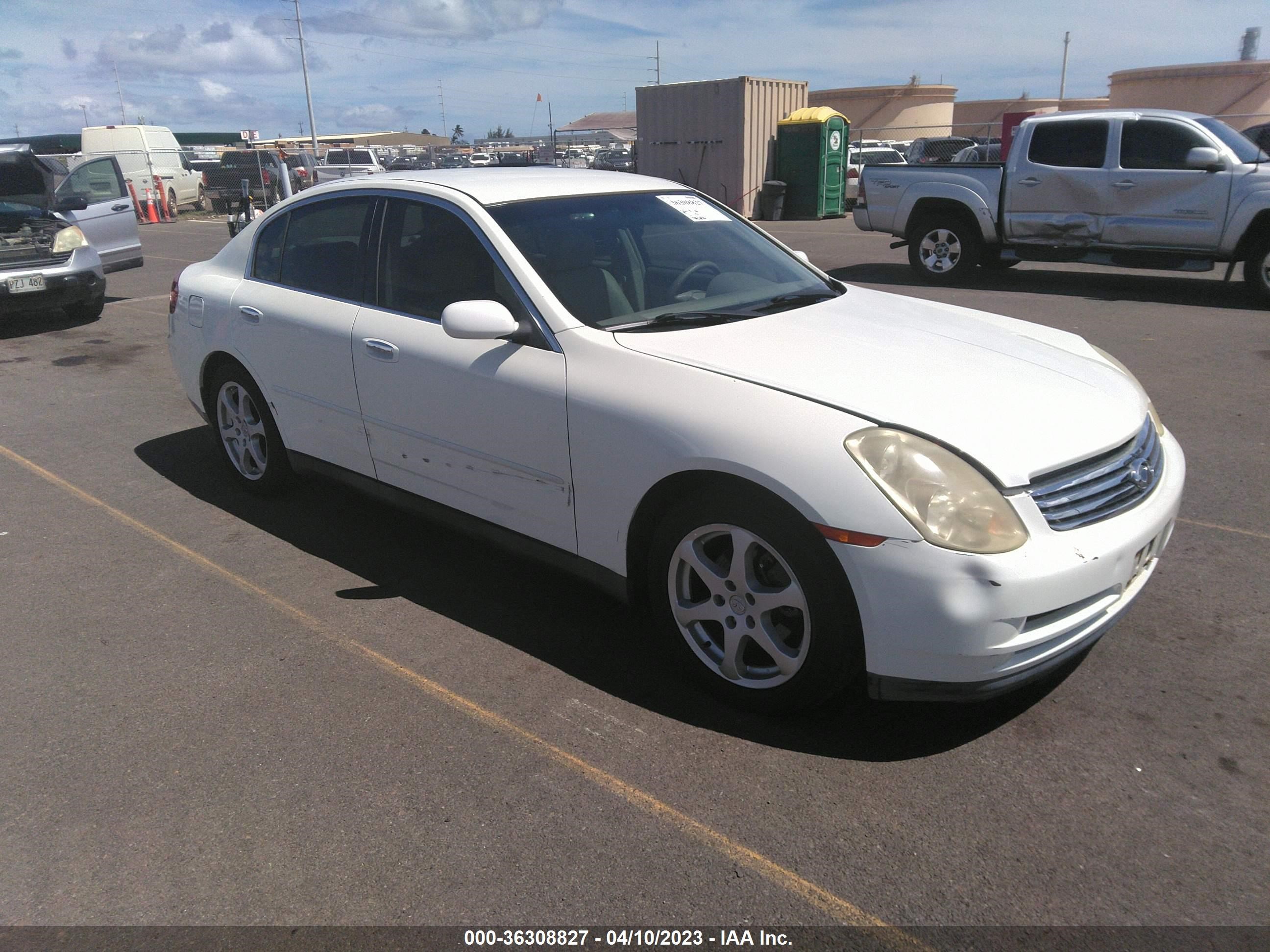 INFINITI G 2003 jnkcv51e13m326682