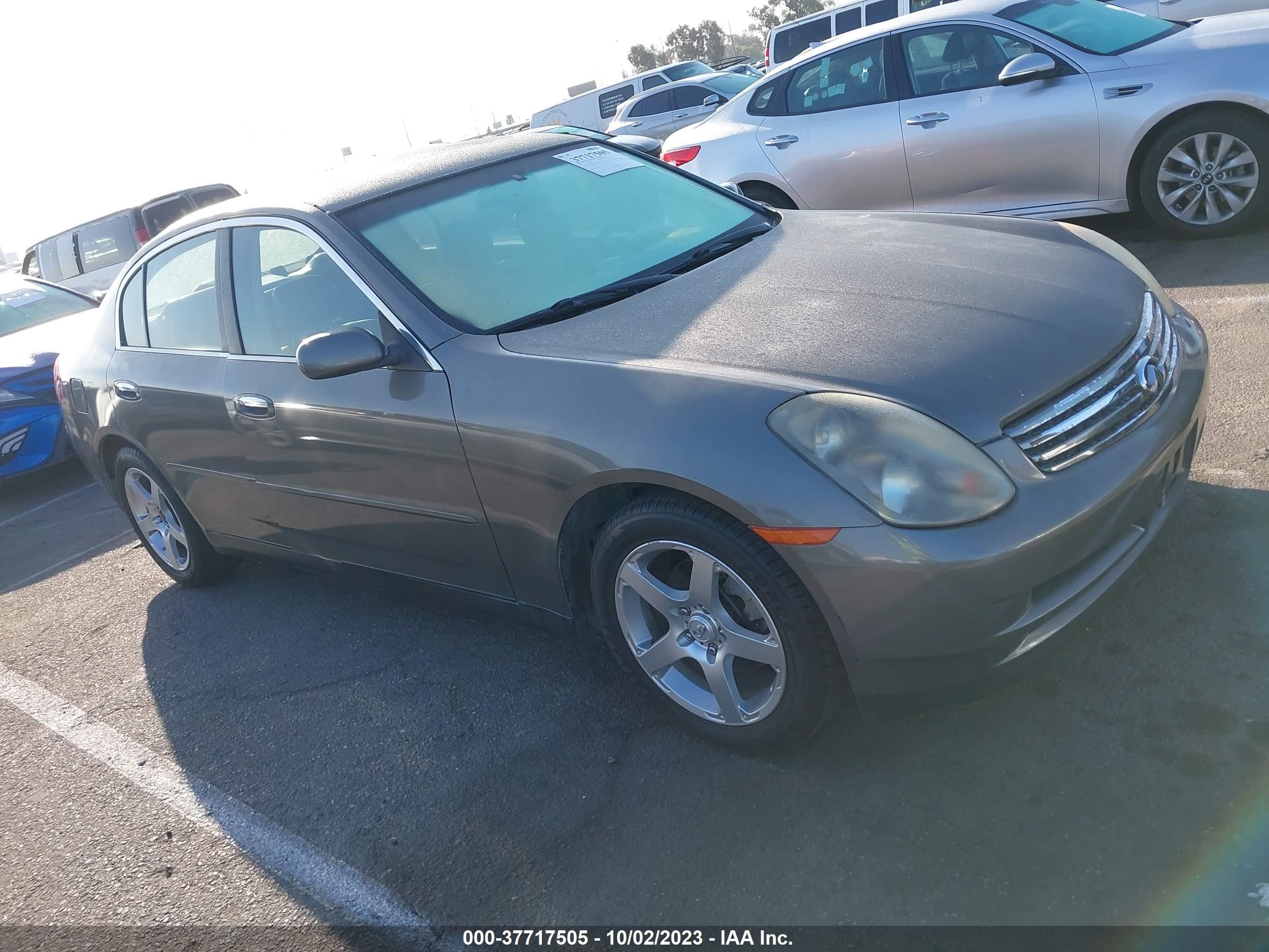 INFINITI G 2003 jnkcv51e23m306523