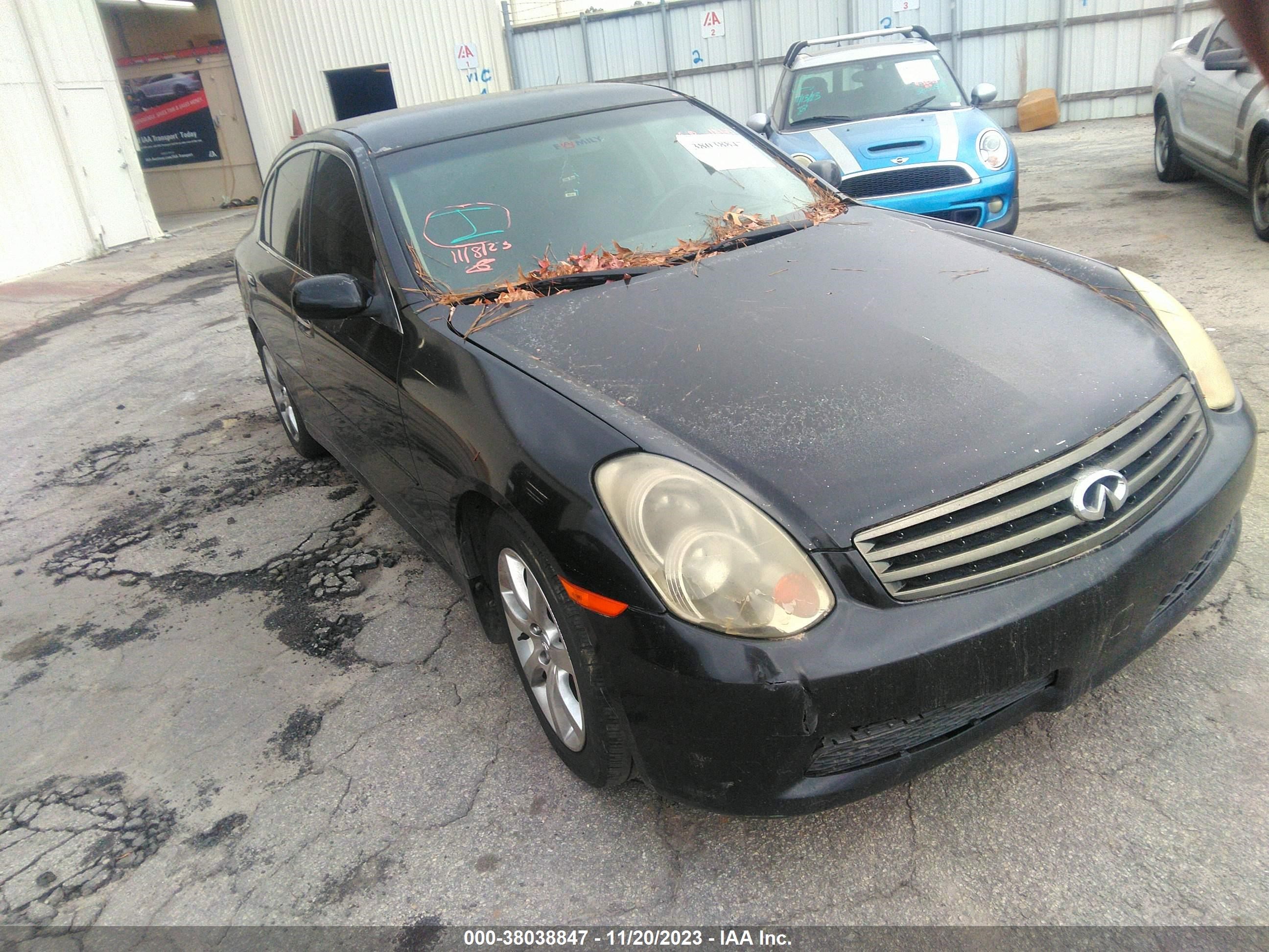 INFINITI G 2005 jnkcv51e35m220950