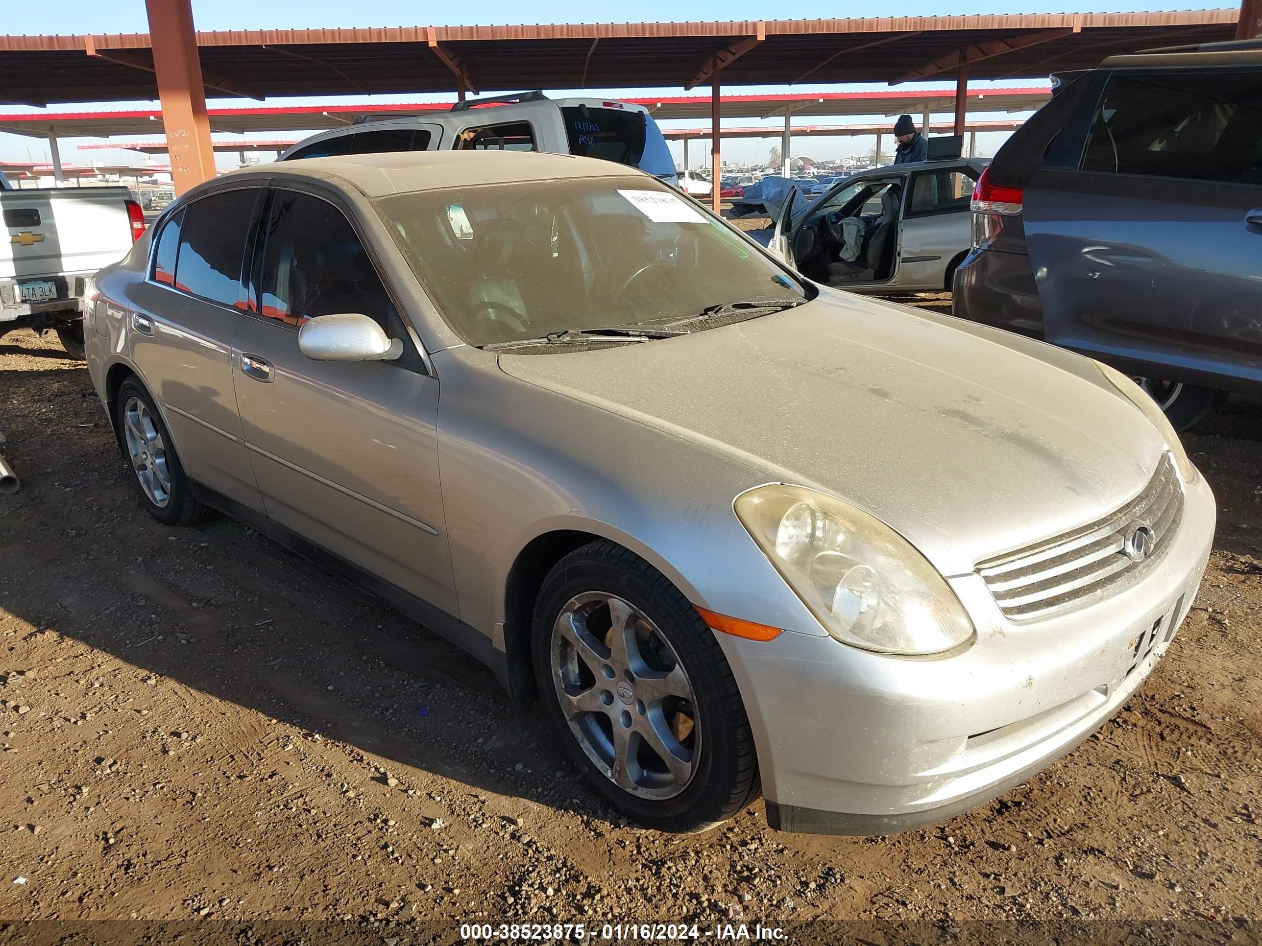 INFINITI G 2003 jnkcv51e43m331441