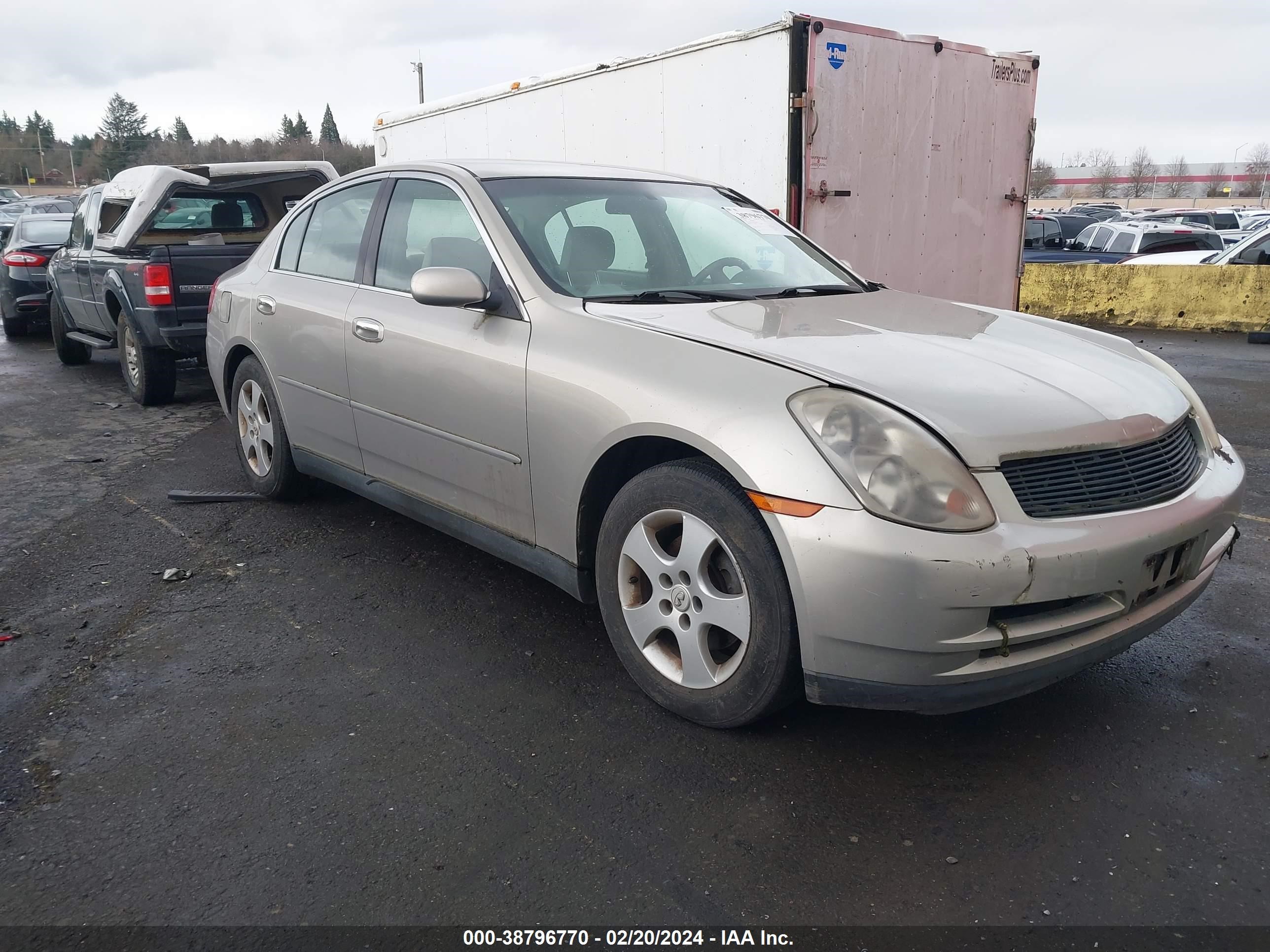 INFINITI G 2003 jnkcv51e53m332629