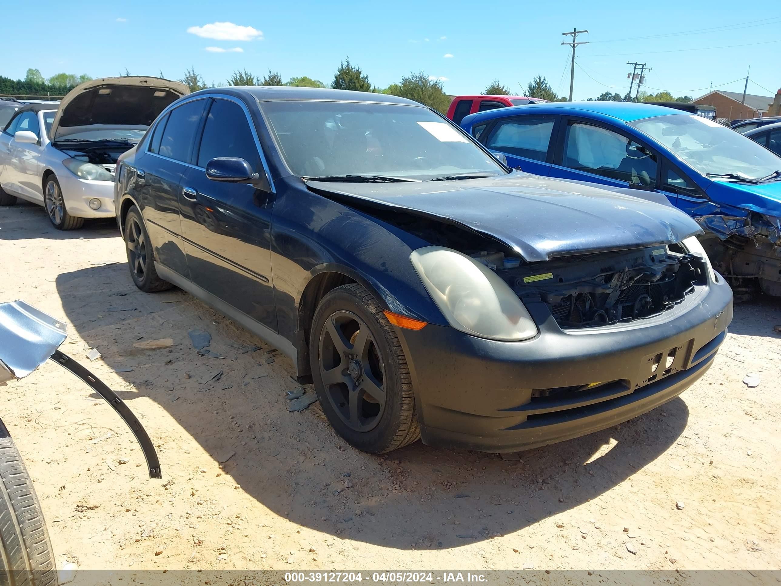 INFINITI G 2003 jnkcv51e63m024403