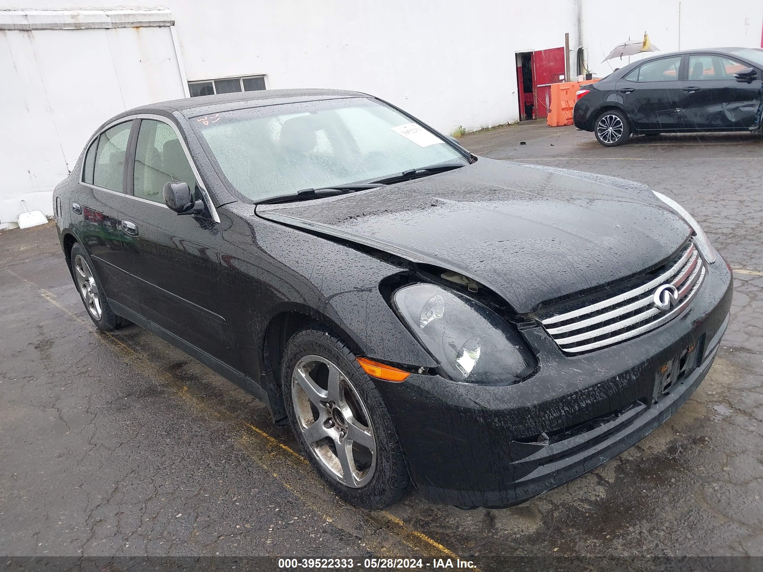 INFINITI G 2003 jnkcv51e63m322790