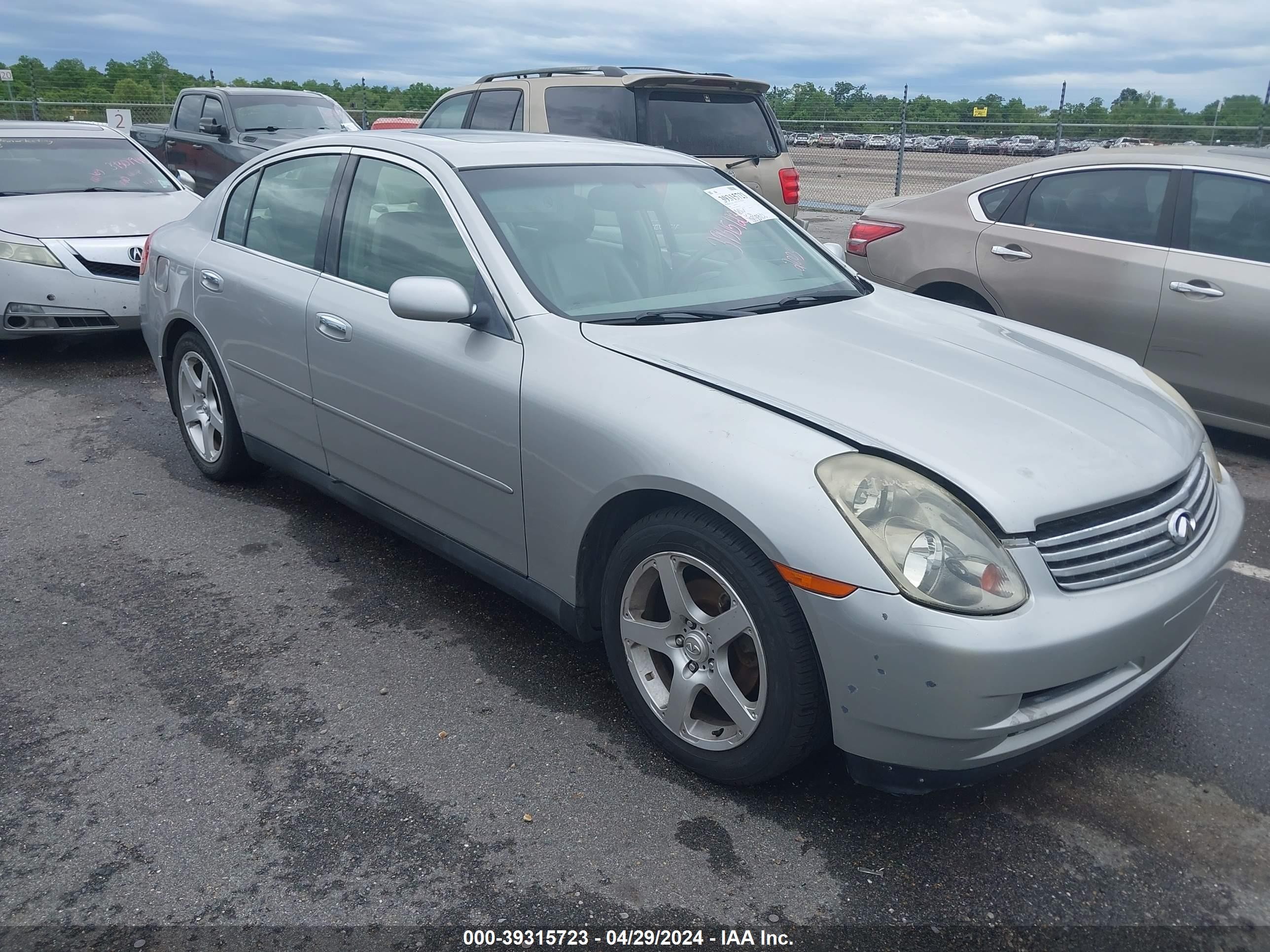 INFINITI G 2003 jnkcv51e63m333014